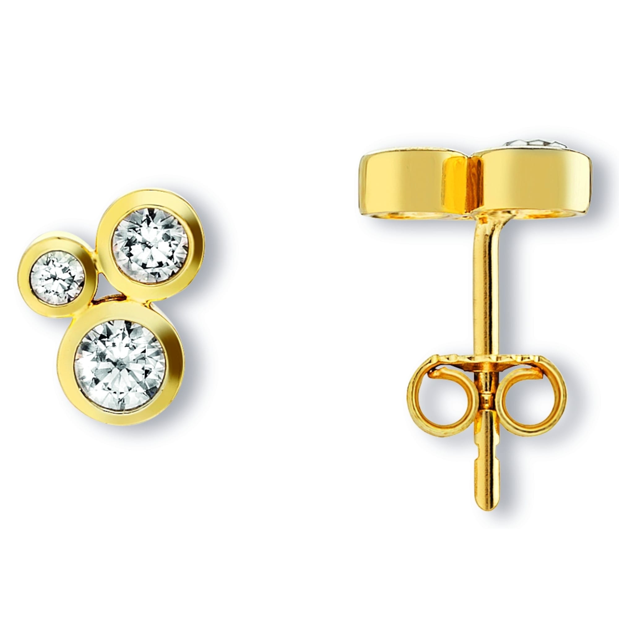 | Ohrstecker Schmuck Damen kaufen Ohrstecker Ohrringe Paar Gelbgold«, 333 ONE aus Gold »Zirkonia BAUR ELEMENT