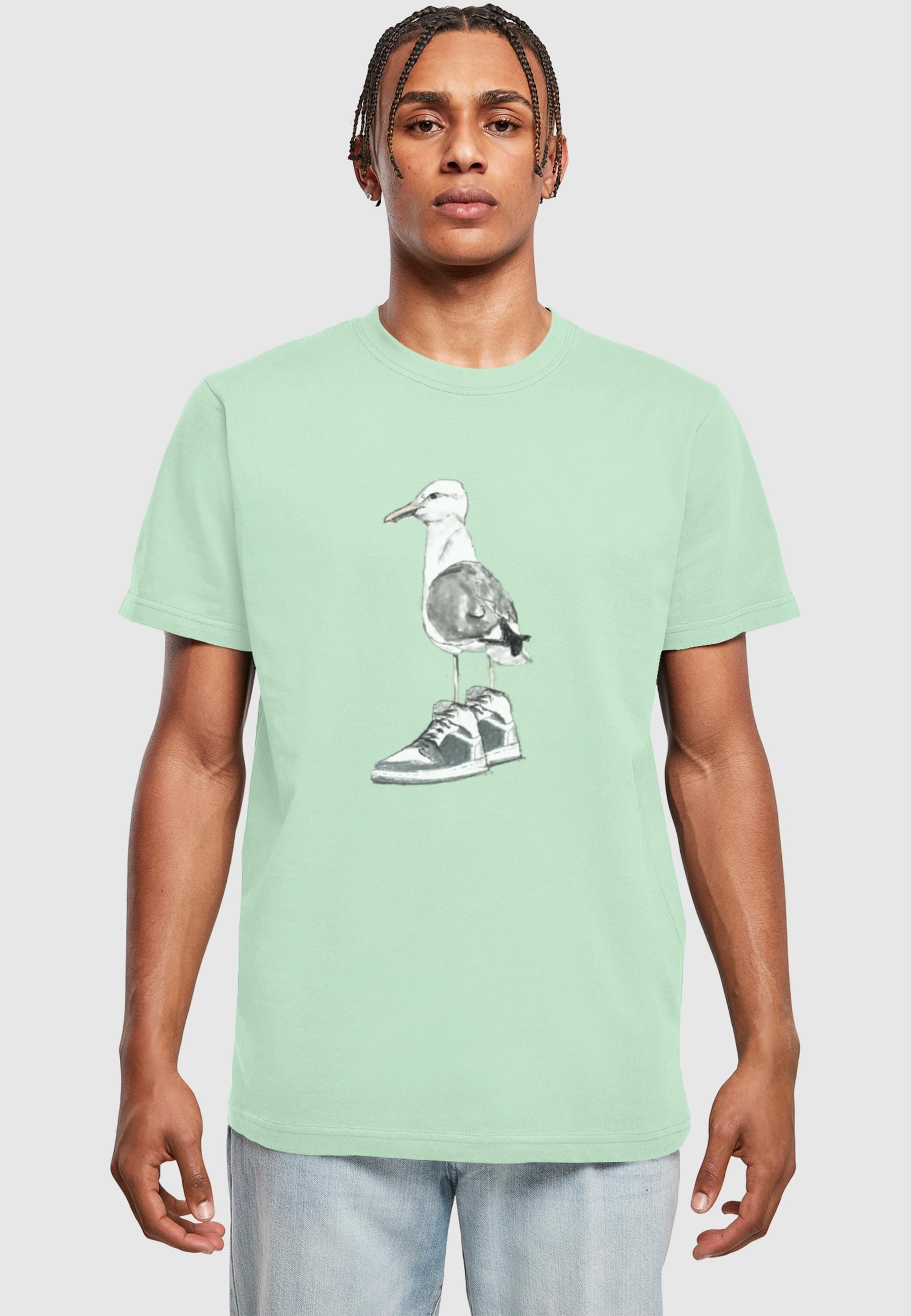 Thumbnail - MisterTee T-Shirt "MisterTee Herren Seagull Sneakers Tee", (1 tlg.)