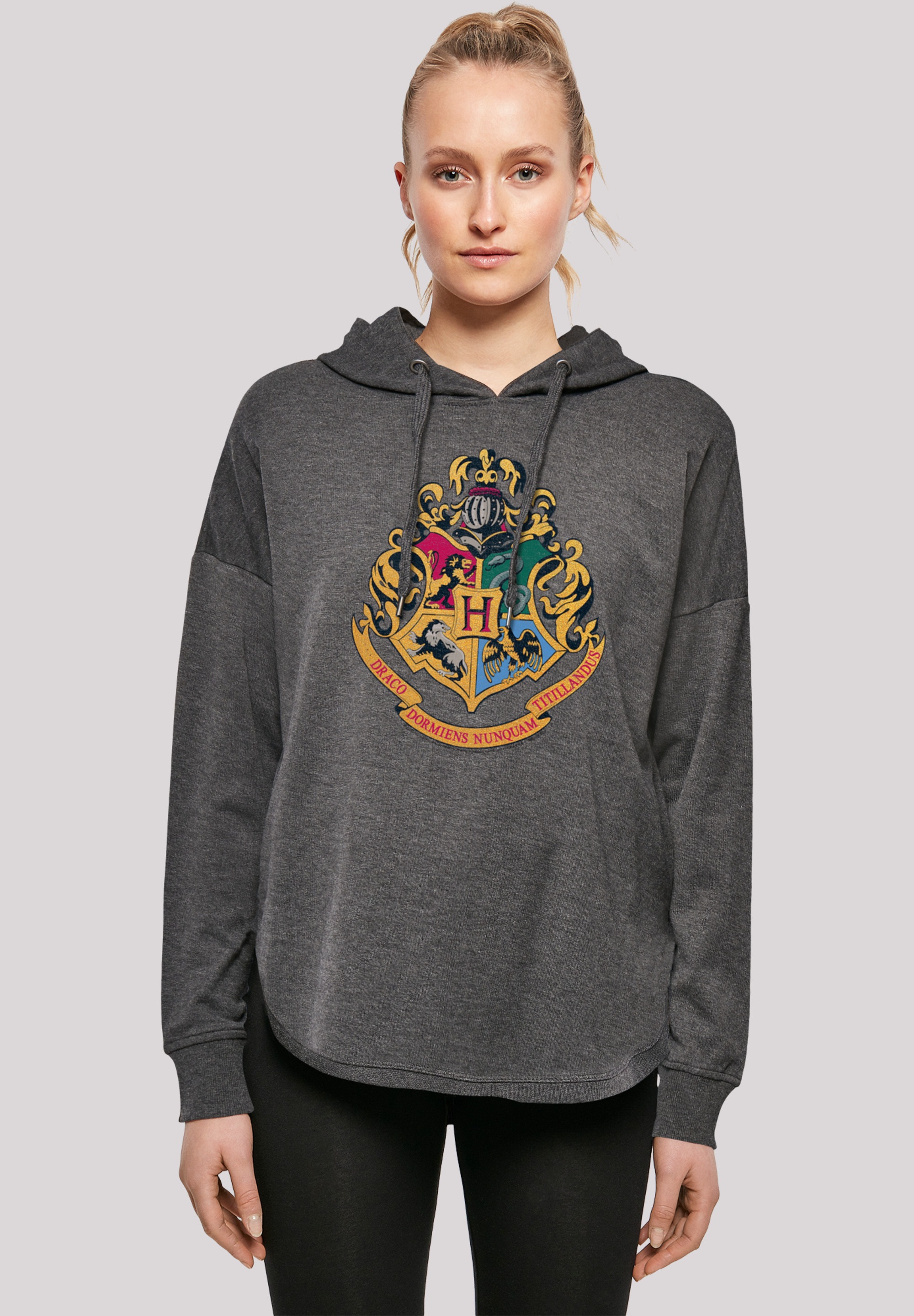 F4NT4STIC Kapuzenpullover "Harry Potter Hogwarts Crest Gold", Print