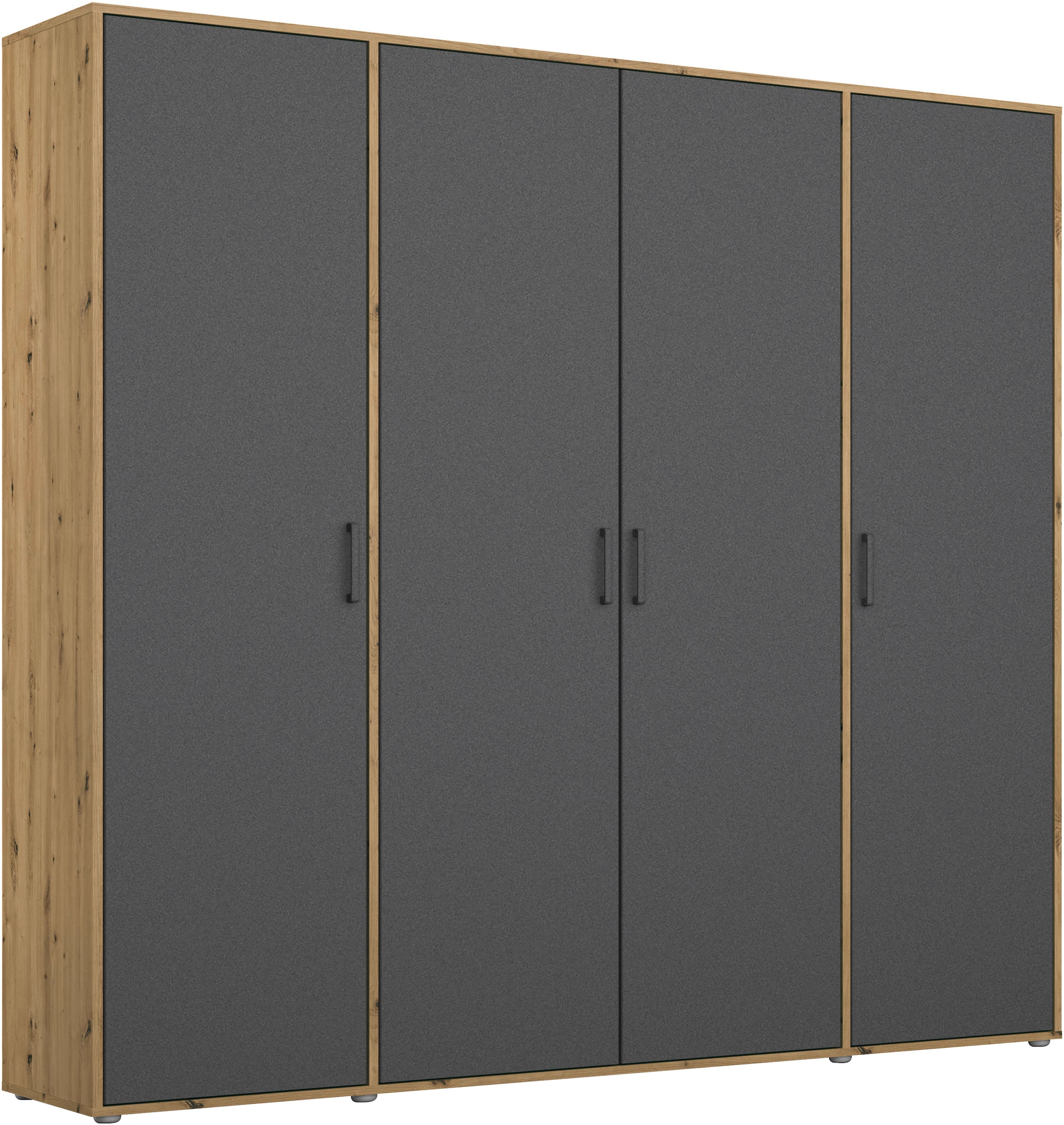rauch Kleiderschrank "VOYAGER Garderobe Wäscheschrank Schlafzimmer" in 3 verschiedenen Ausstattungen BASIC/CLASSIC/PREMIUM, mit 2 modernen Griffvarianten, viel Stauraum MADE IN GERMANY