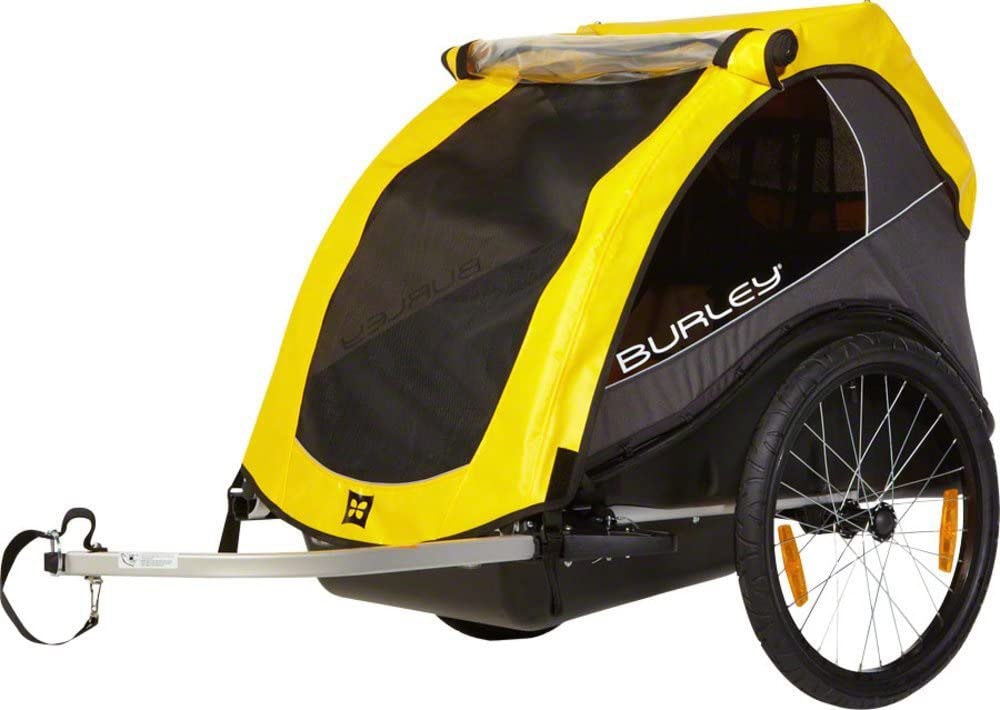 Burley Fahrradkinderanhänger Rental Cub, (1 tlg.) gelb Fahrradkinder-Anhänger Rad-Ausrüstung Radsport Sportarten