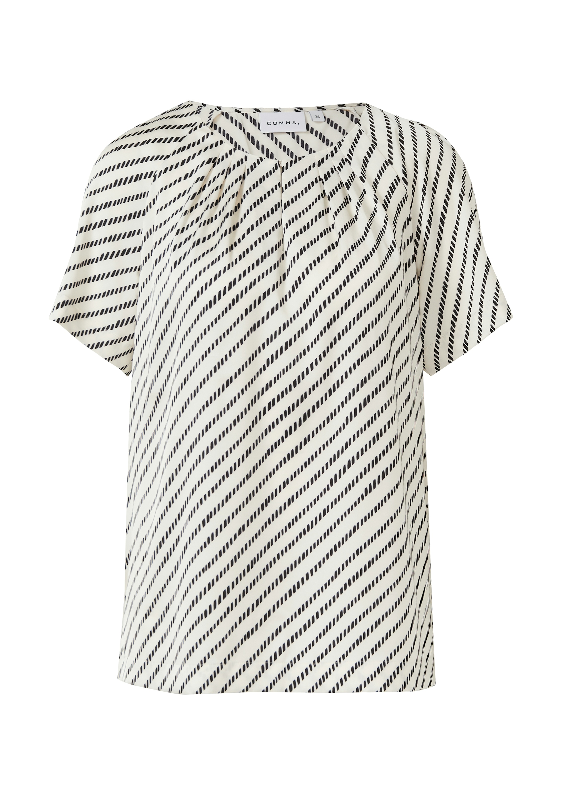 Comma Shirtbluse mit Streifen Muster günstig online kaufen