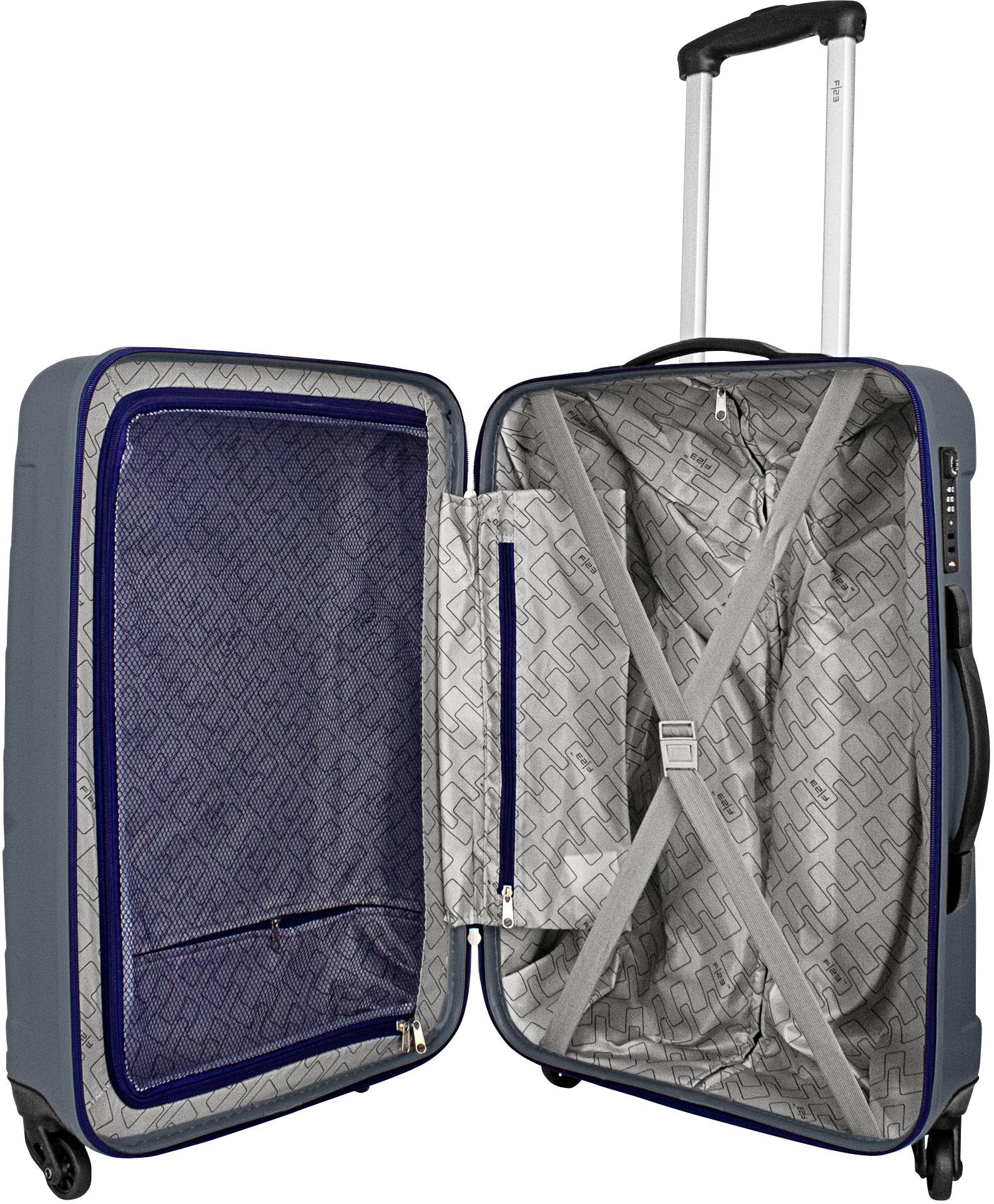 F23™ Hartschalen-Trolley »Wave 3.0, 68 cm, stahlblau«, 4 Rollen