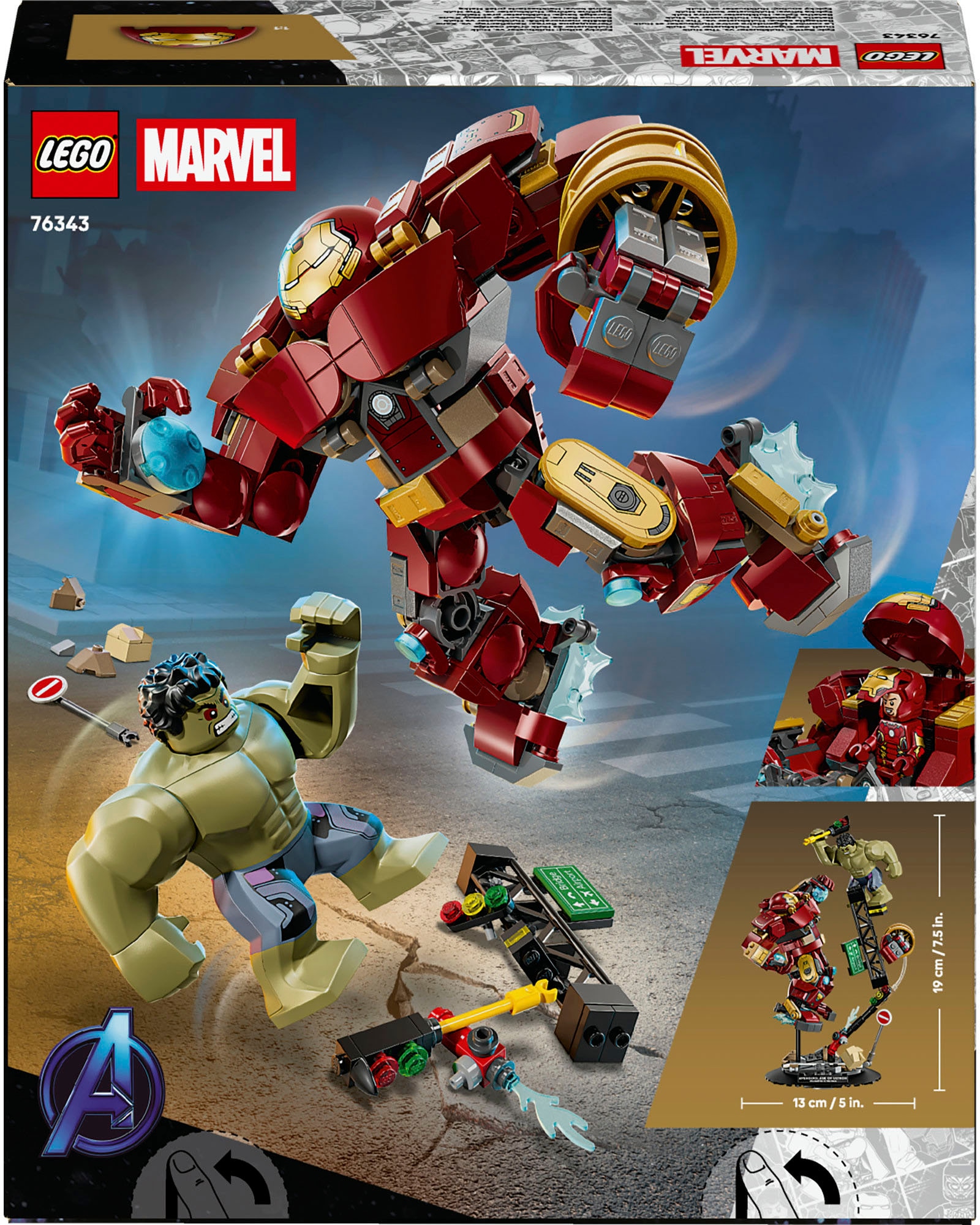 LEGO® Konstruktionsspielsteine »Duell der Giganten: Hulkbuster vs. Hulk (76343), LEGO Super Heroes«