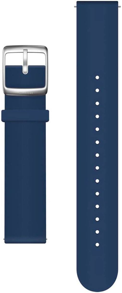 Withings Smartwatch-Armband »Silicone Wristband 18mm grey, für ScanWatch/2 38mm, ScanWatch Light«, Move, Move ECG und Steel, Steel HR 36mm - Material: Silikon, Edelstahl
