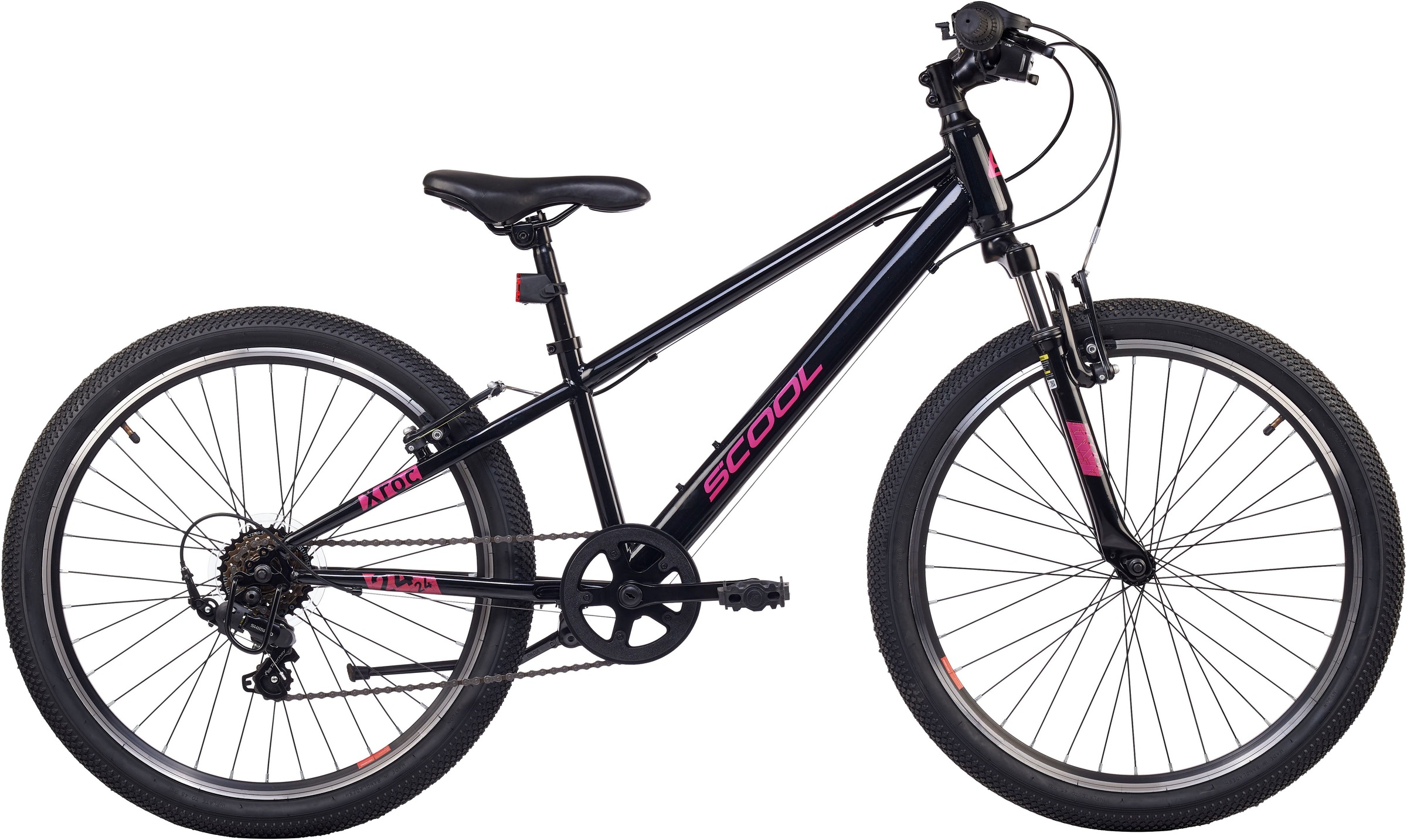 S’COOL Jugendfahrrad "SCOOL Xroc 24-K6 Oxid/Pink" 6 Gang Shimano Kettenschaltung