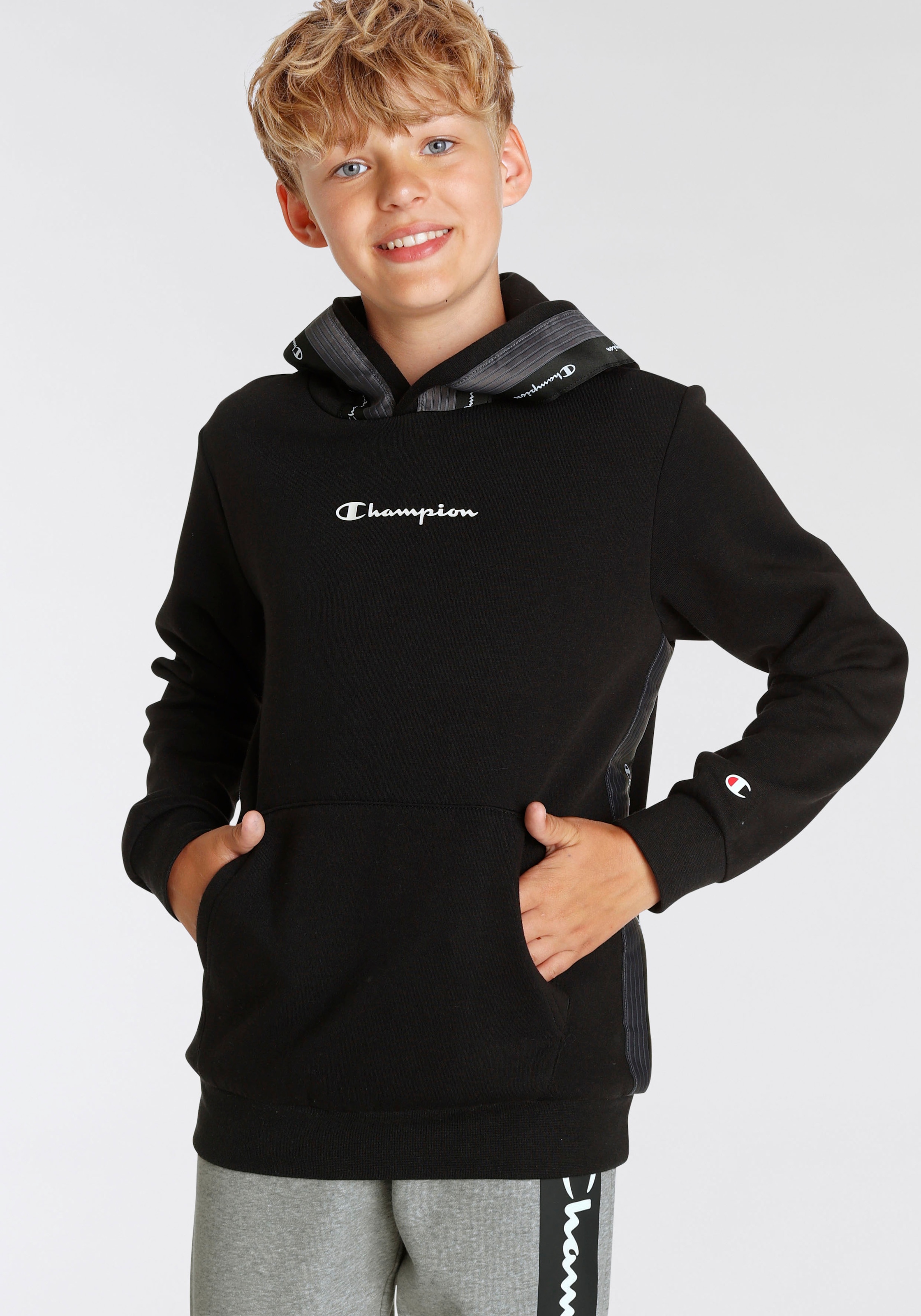 Champion »Tape für kaufen Sweatshirt - Hooded | BAUR Kinder« Kapuzensweatshirt