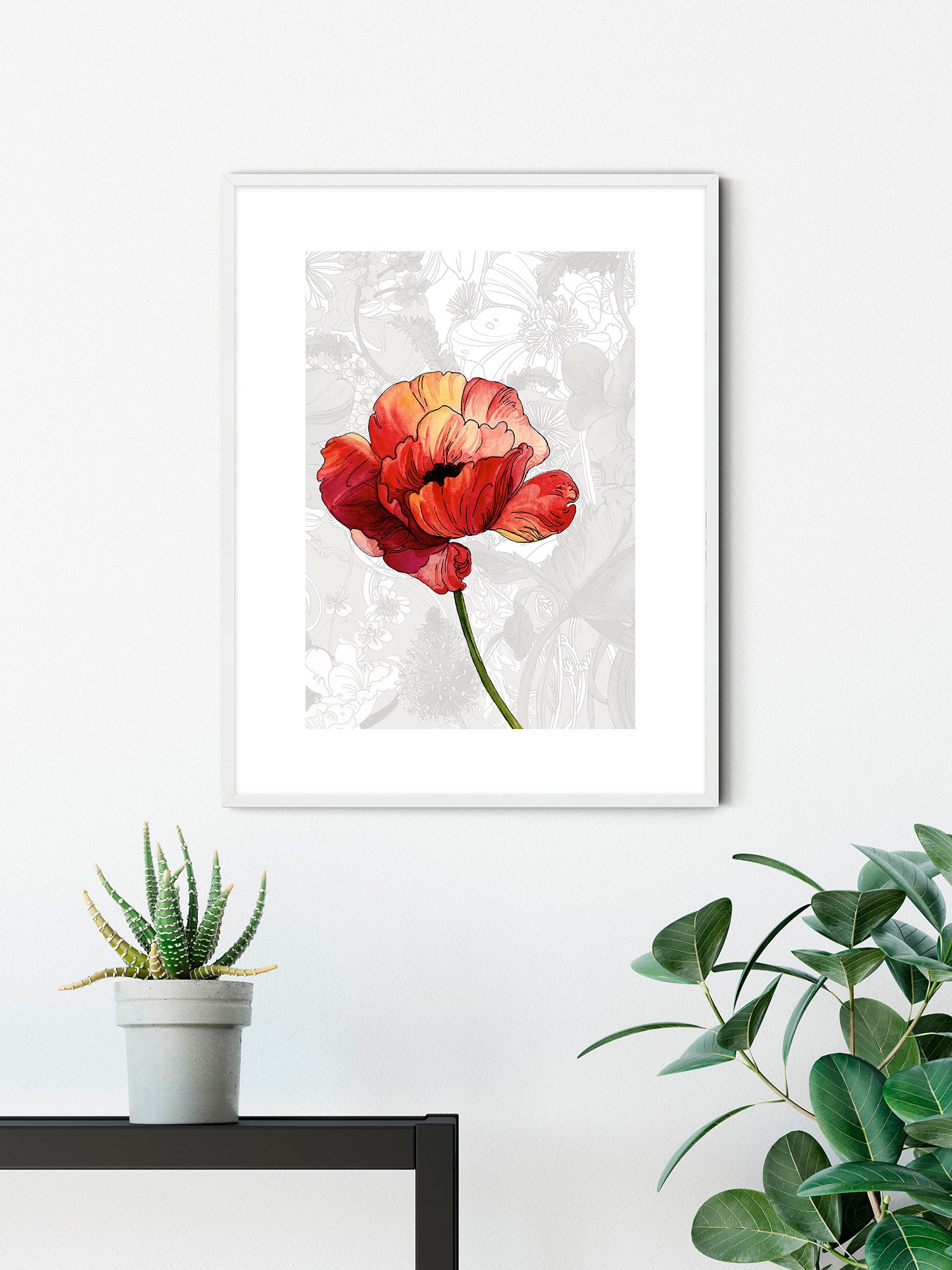 Komar Bild "Amora" Natur 1 Stk. tlg. Wandbild zur Dekoration - ohne Rahmen günstig online kaufen