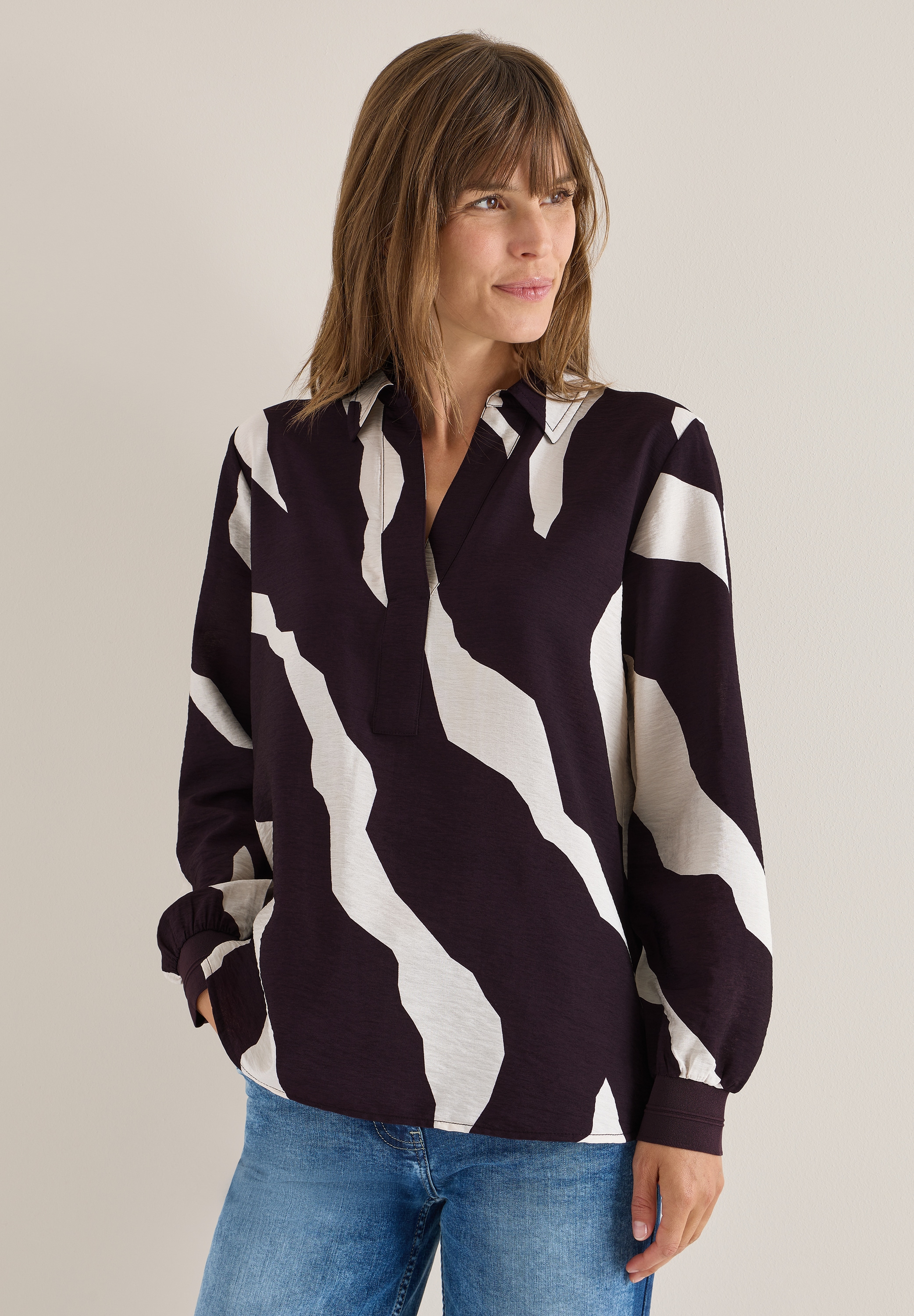 Cecil Blouson ohne Kapuze mit grafischem Muster günstig online kaufen