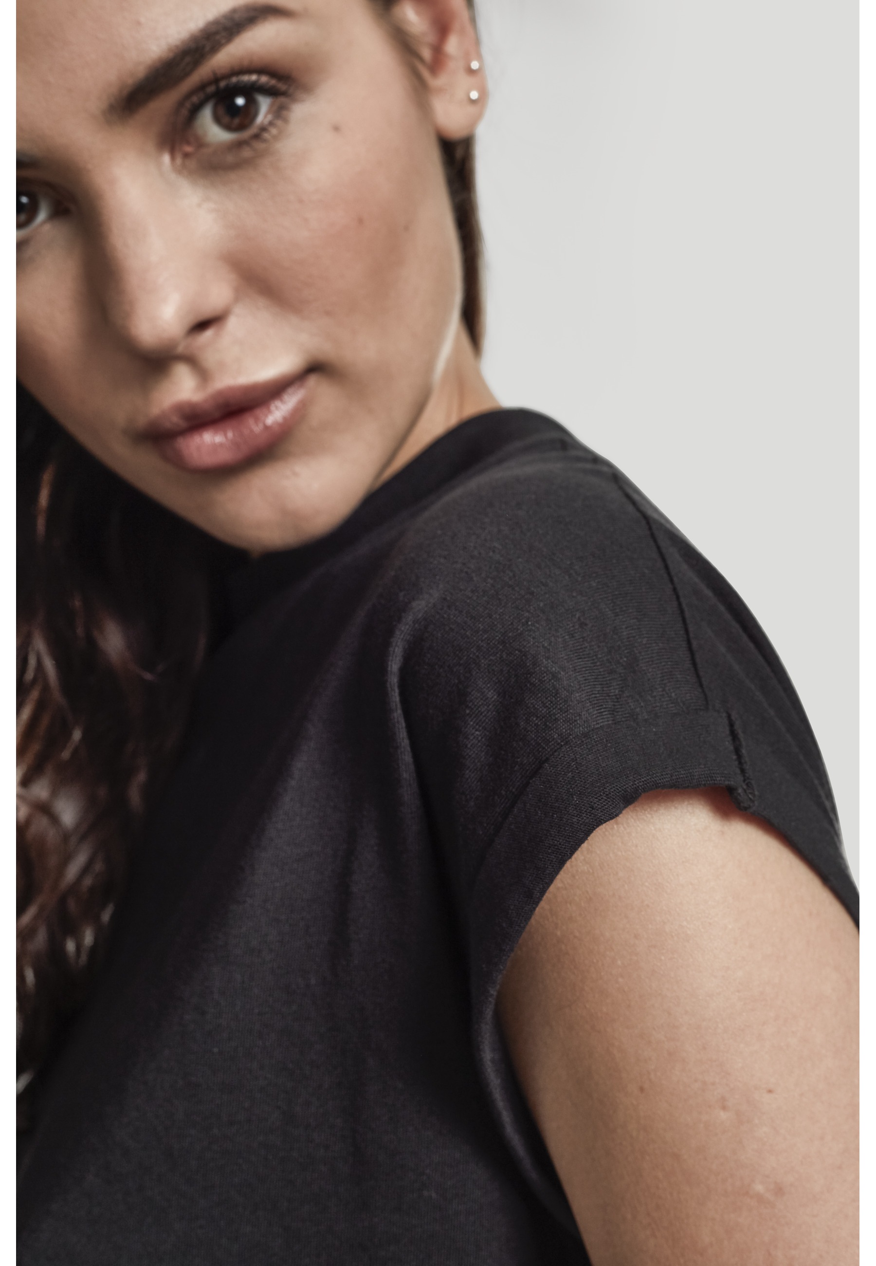 URBAN CLASSICS Shirtkleid »Urban Classics Damen Ladies Turtle Extended Shoulder Dress« 1 Stk. tlg.