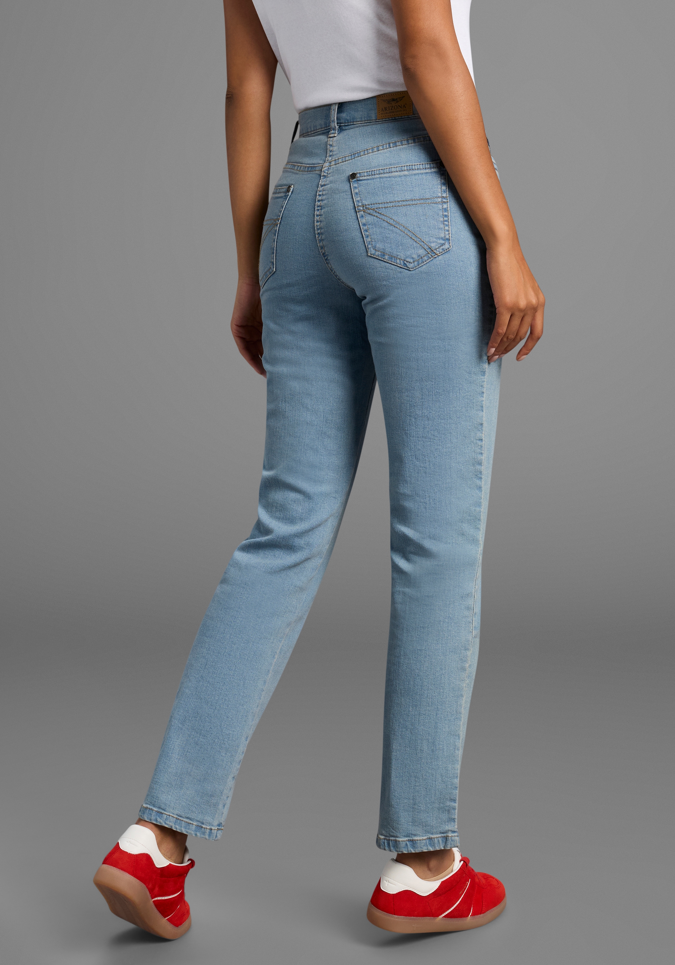 Arizona Gerade Jeans »Annett«, bequeme Passform, 5-Pocket-Style, hohe Taille