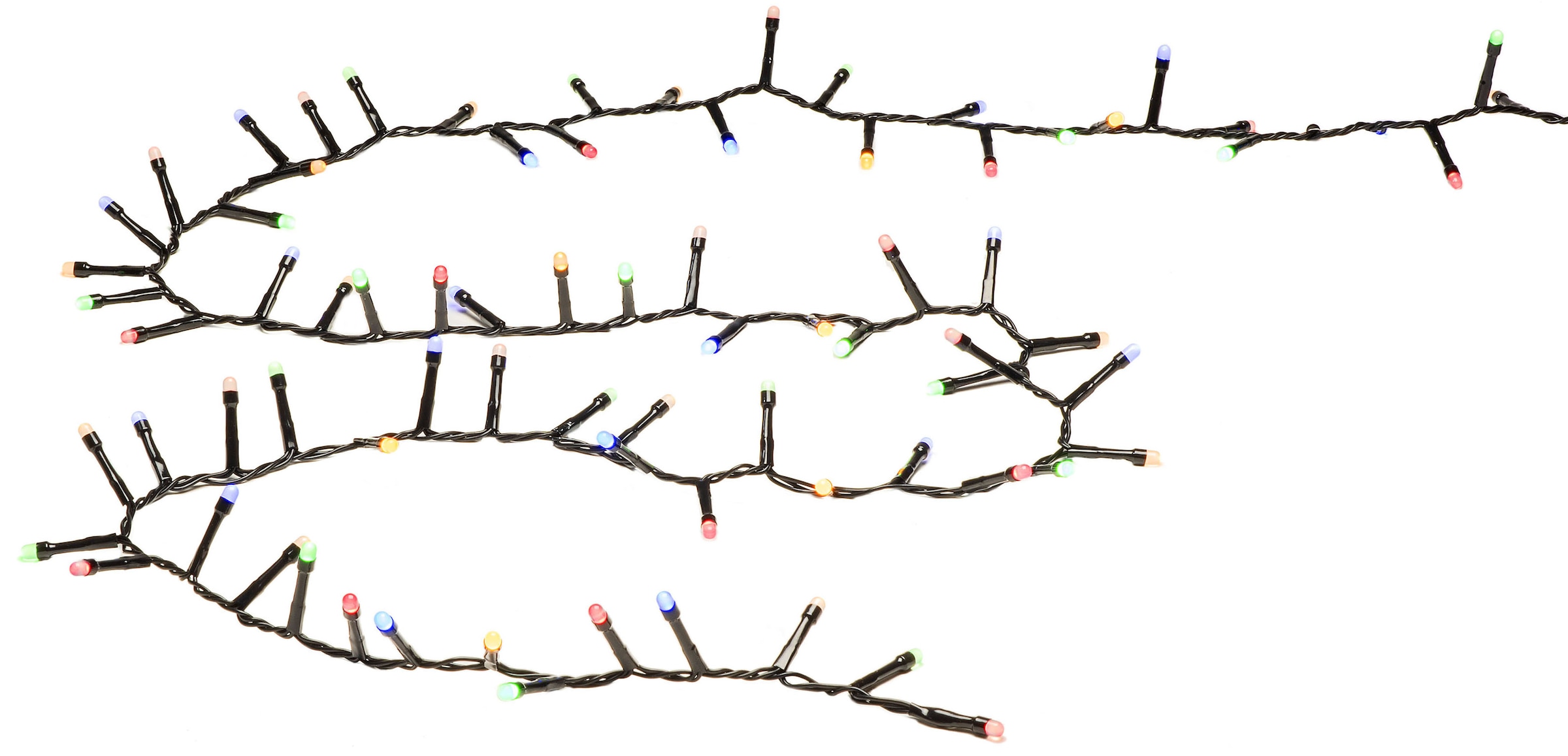 KONSTSMIDE LED-Lichterkette »Weihnachtsdeko aussen«, 600 St.-flammig, Micro LED Compactlights, 600 bunte Dioden