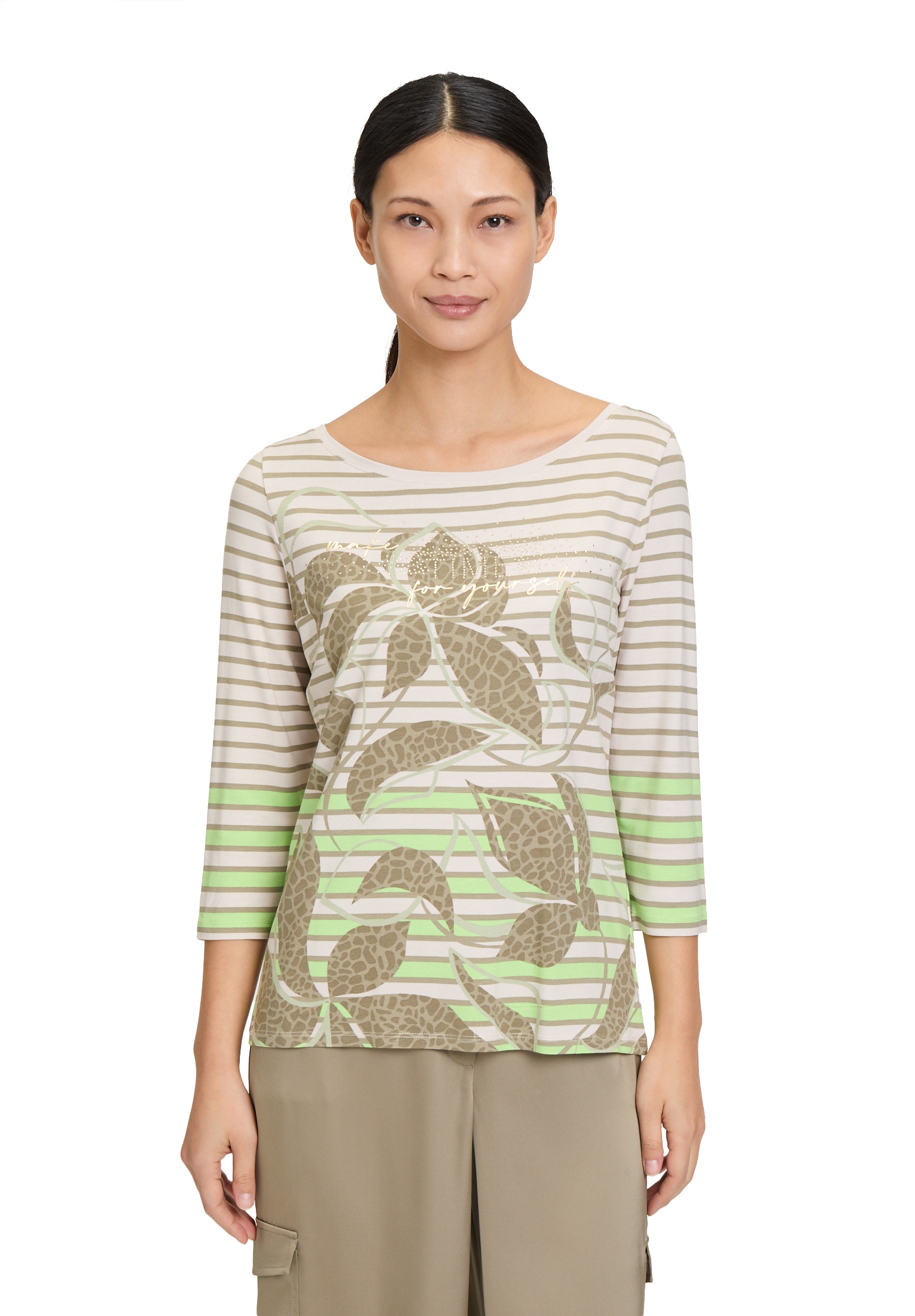 Betty Barclay 3/4-Arm-Shirt "Betty Barclay Damen Ringelshirt mit U-Boot-Aus günstig online kaufen