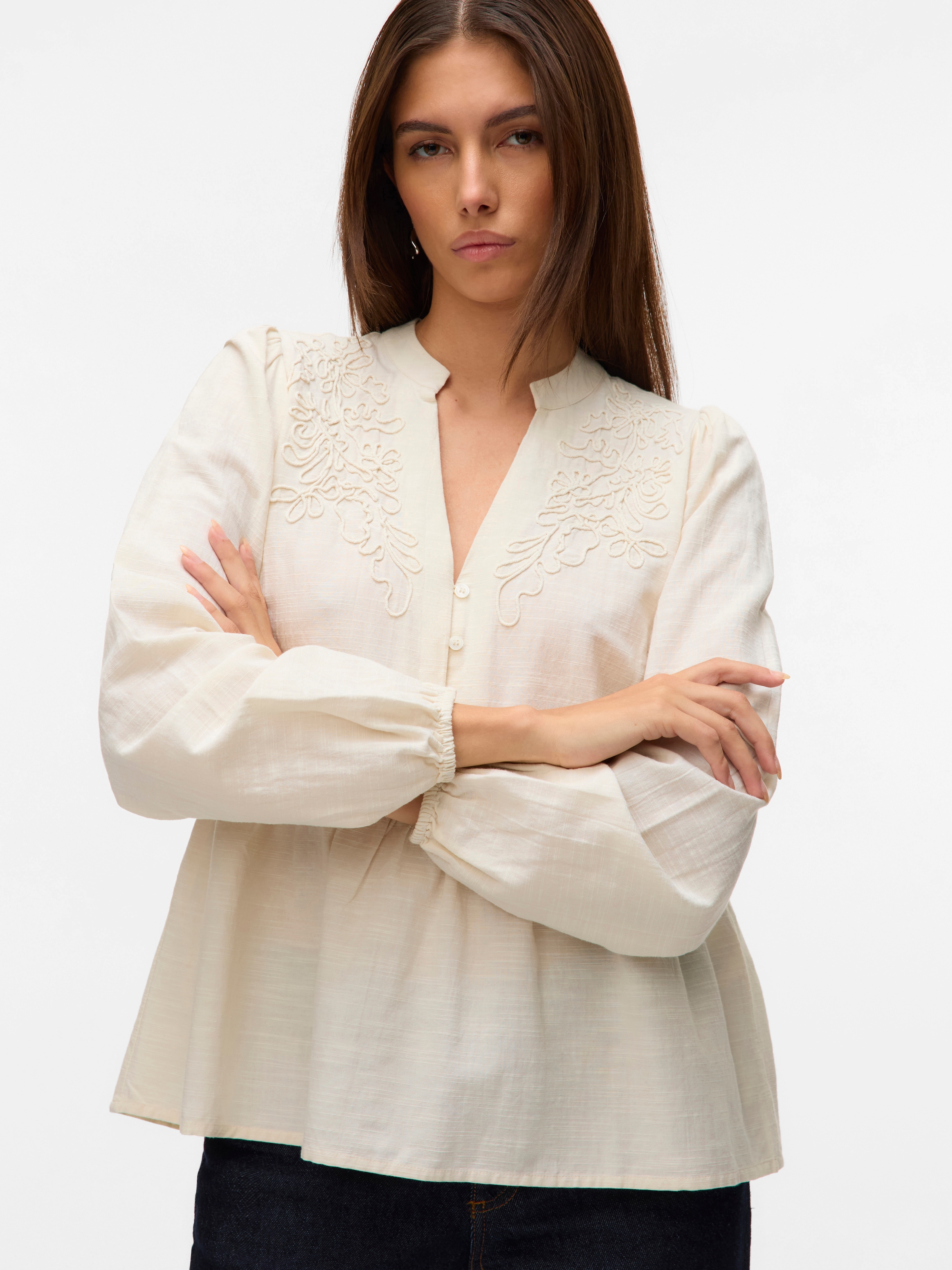 Vero Moda Blusentop »VMLOUISE LS TOP WVN«
