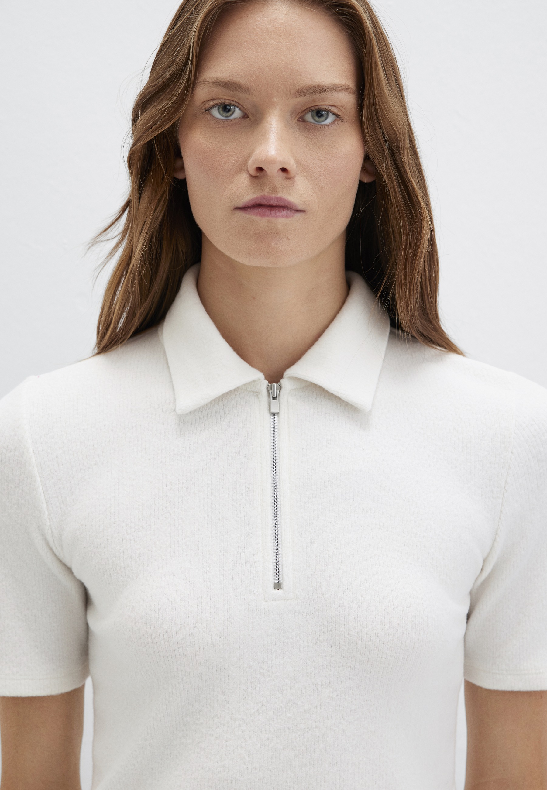 Mavi Poloshirt »HALF ZIP FASHION JERSEY« Top kurzarm