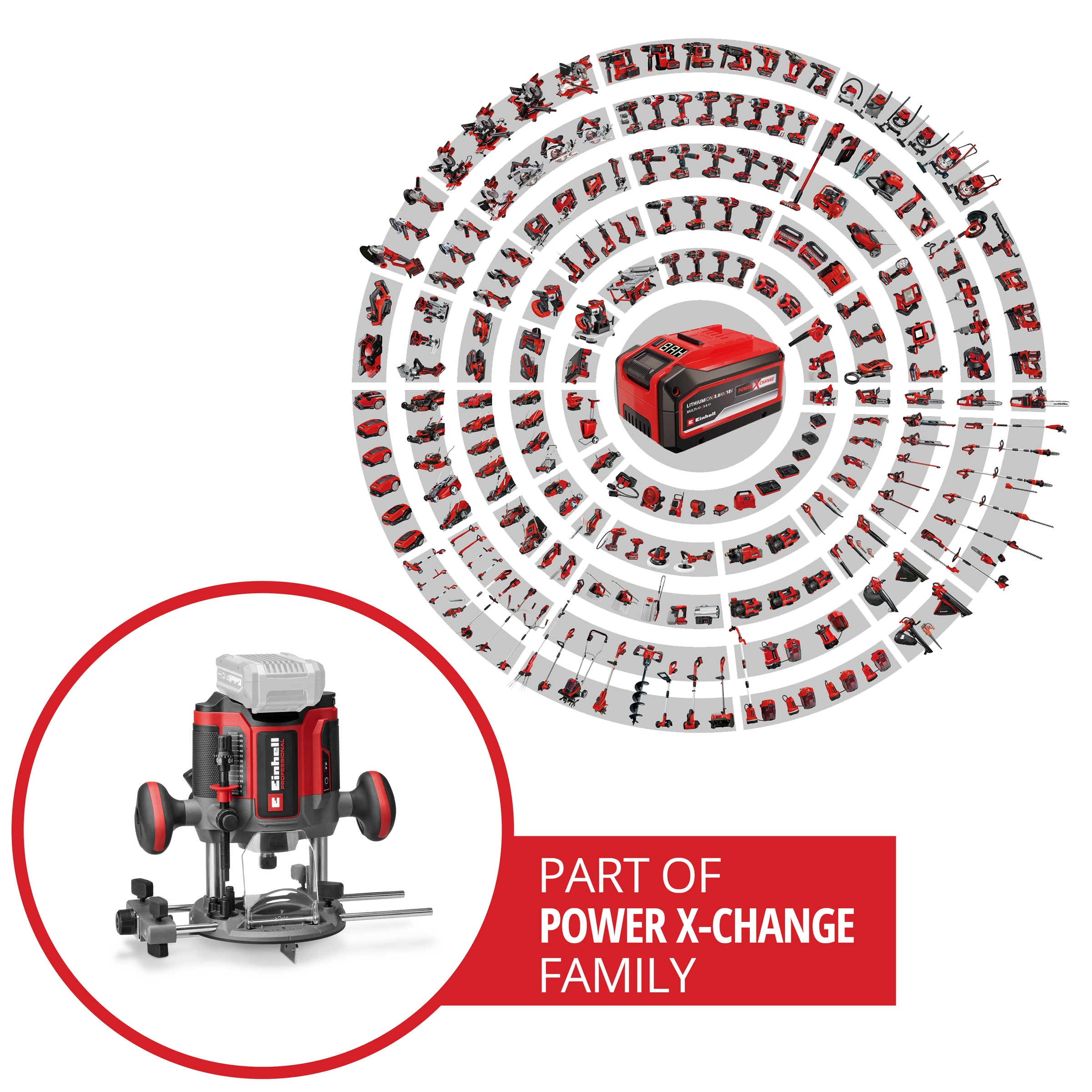 Einhell Oberfräse »Professional TP-RO 18/55 Li BL - Solo« ohne Akku und Ladegerät