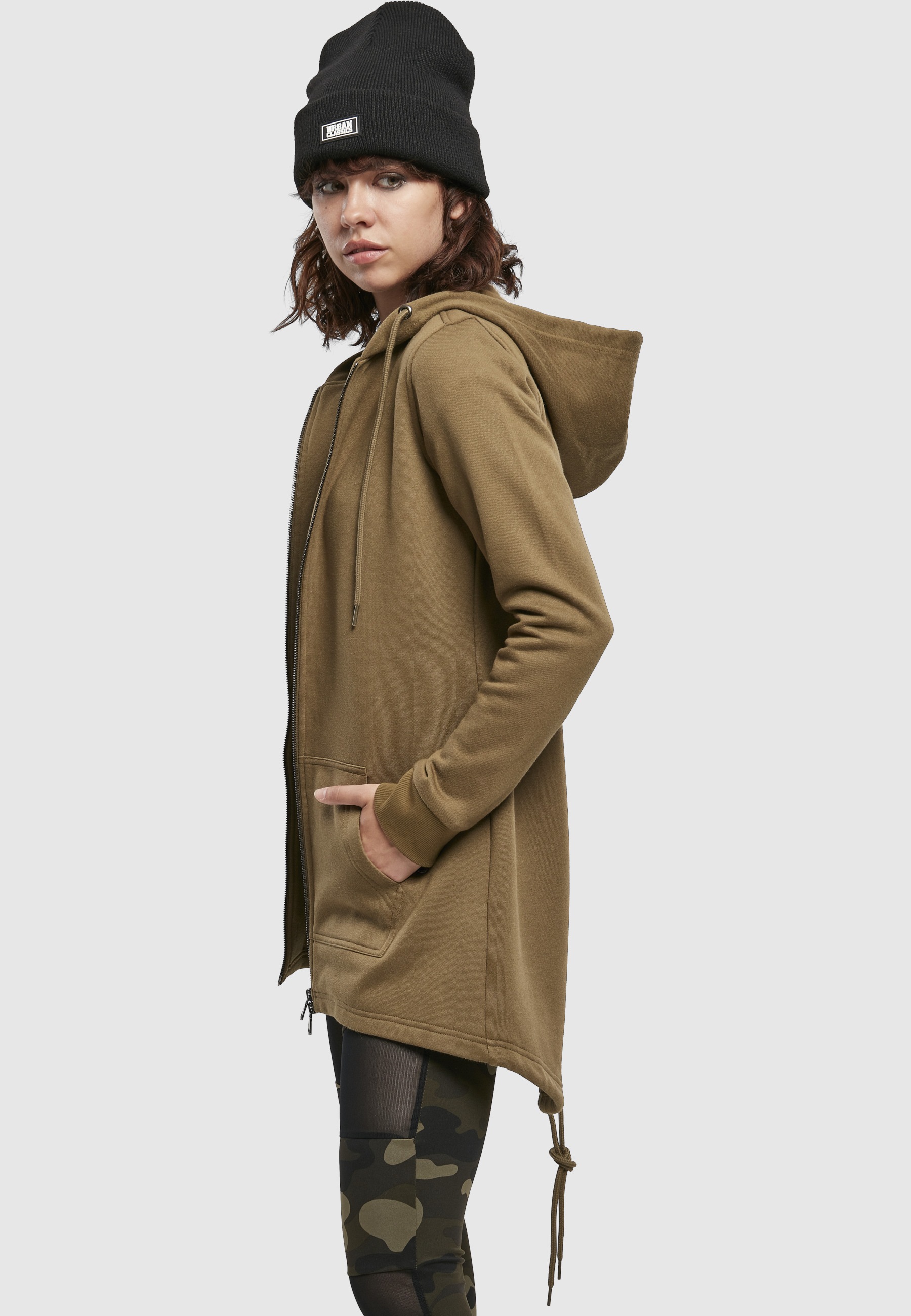 URBAN CLASSICS Sweatjacke »Urban Classics Damen Ladies Sweat« 1 Stk.