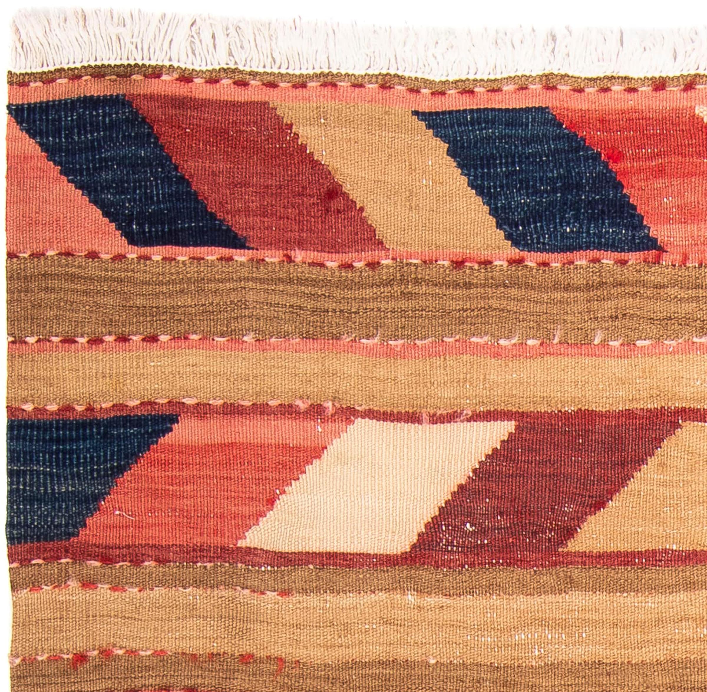 morgenland Wollteppich »Kelim - Old - 130 x 110 cm - mehrfarbig«, rechteckig, Wohnzimmer, Einzelstück