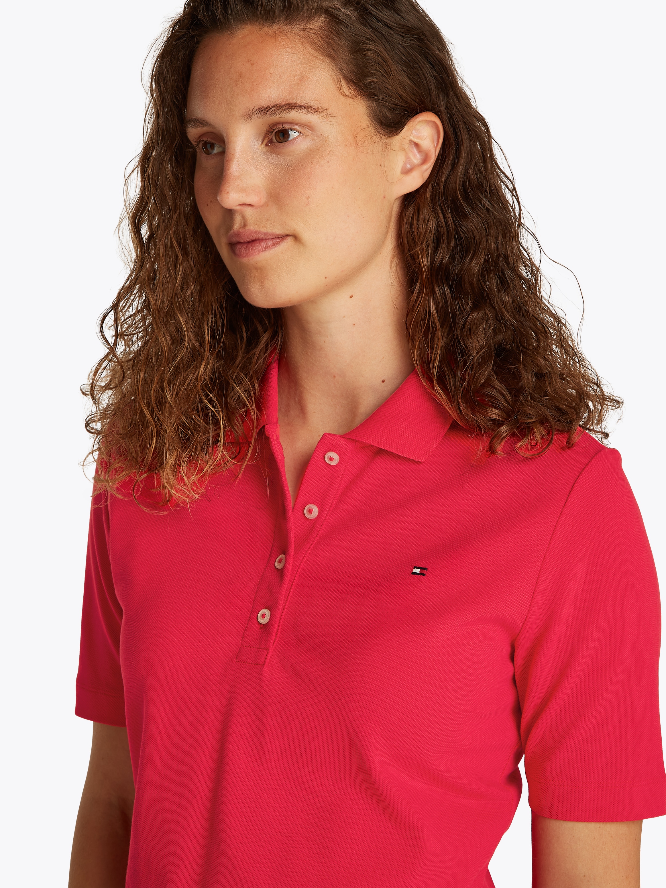 Tommy Hilfiger Poloshirt »1985 Regular Fit Pique Premium Polo«, mit Logo-Stickerei, mit Seitenschlitzen