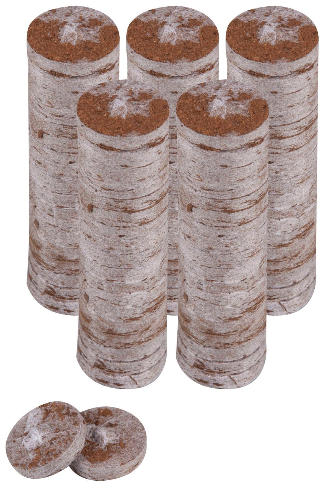 Windhager Anzucht- und Kräutererde "Quelltabs, Kokos-Quelltabletten zur Anzucht von Stecklingen" Aussaaterde 100 Stück, 3,5 cm, Anzuchtquelltabs torffrei