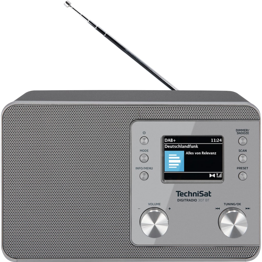 TechniSat Radio »DIGITRADIO 307 BT«, (Bluetooth Digitalradio (DAB+)-UKW mit RDS 5 W)