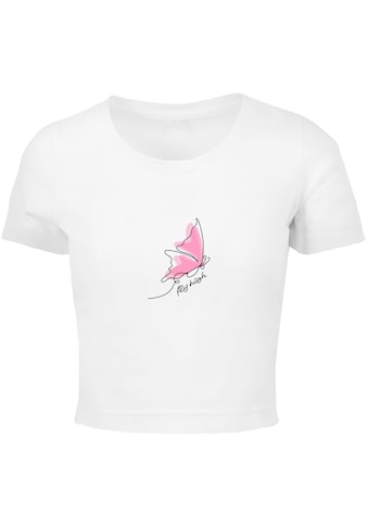 T-Shirt »Merchcode Damen Ladies Fly High Cropped Tee«, (1 tlg.)