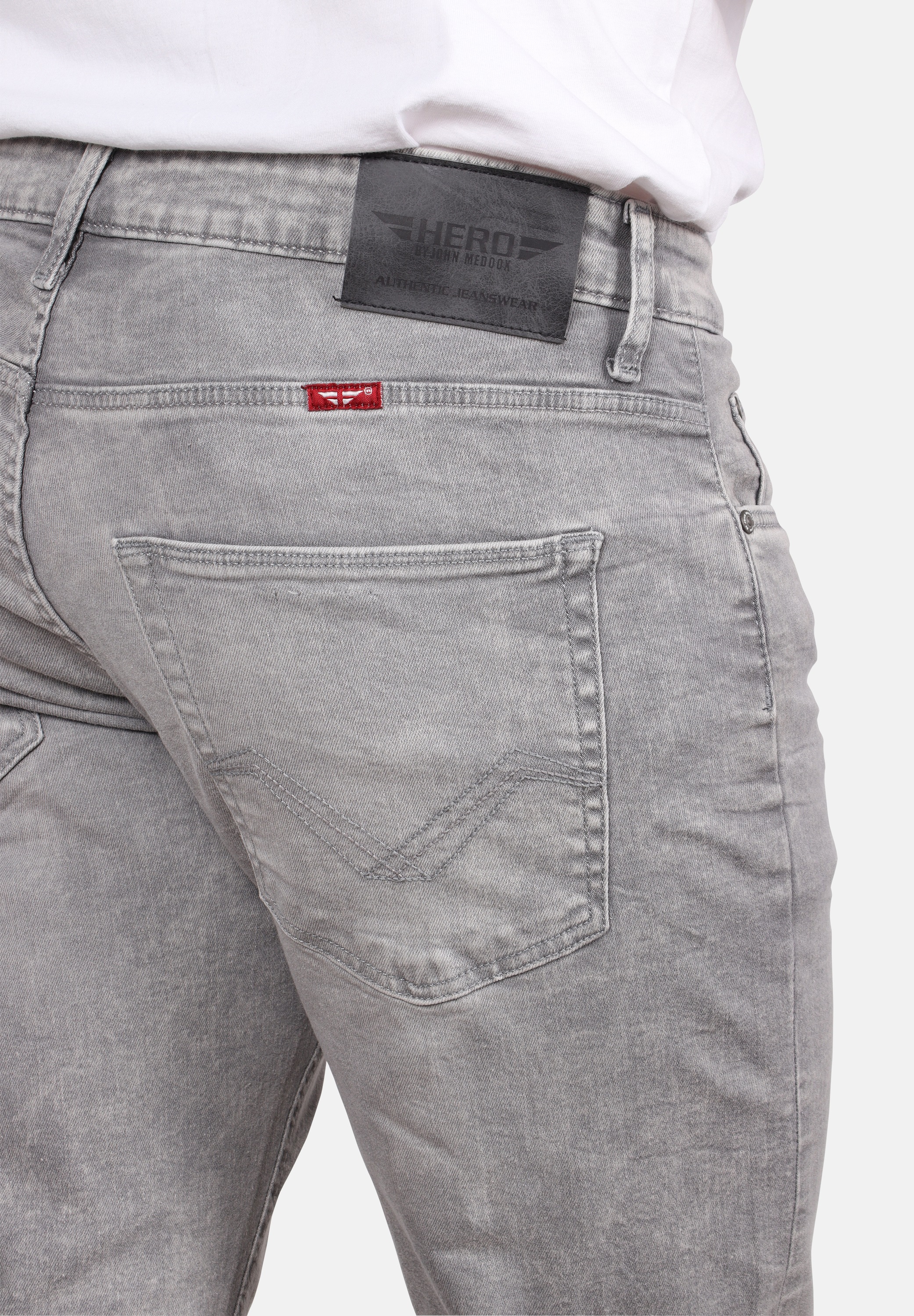 John Medoox Phoenix Straight Cut Jeans Lightgrey 46 2