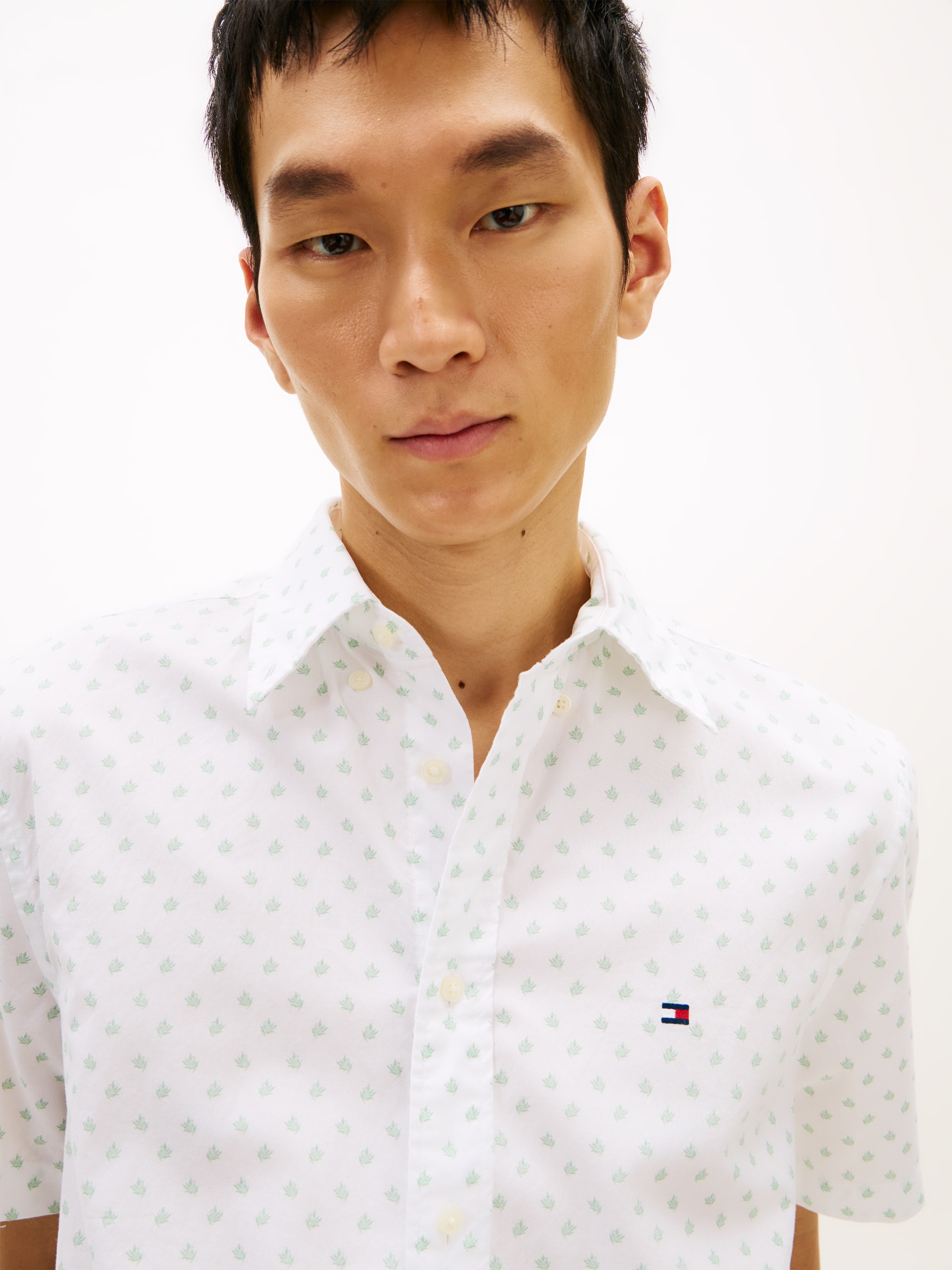 Tommy Hilfiger Kurzarmhemd "FLEX POPLIN PRINT Regular Fit" günstig online kaufen