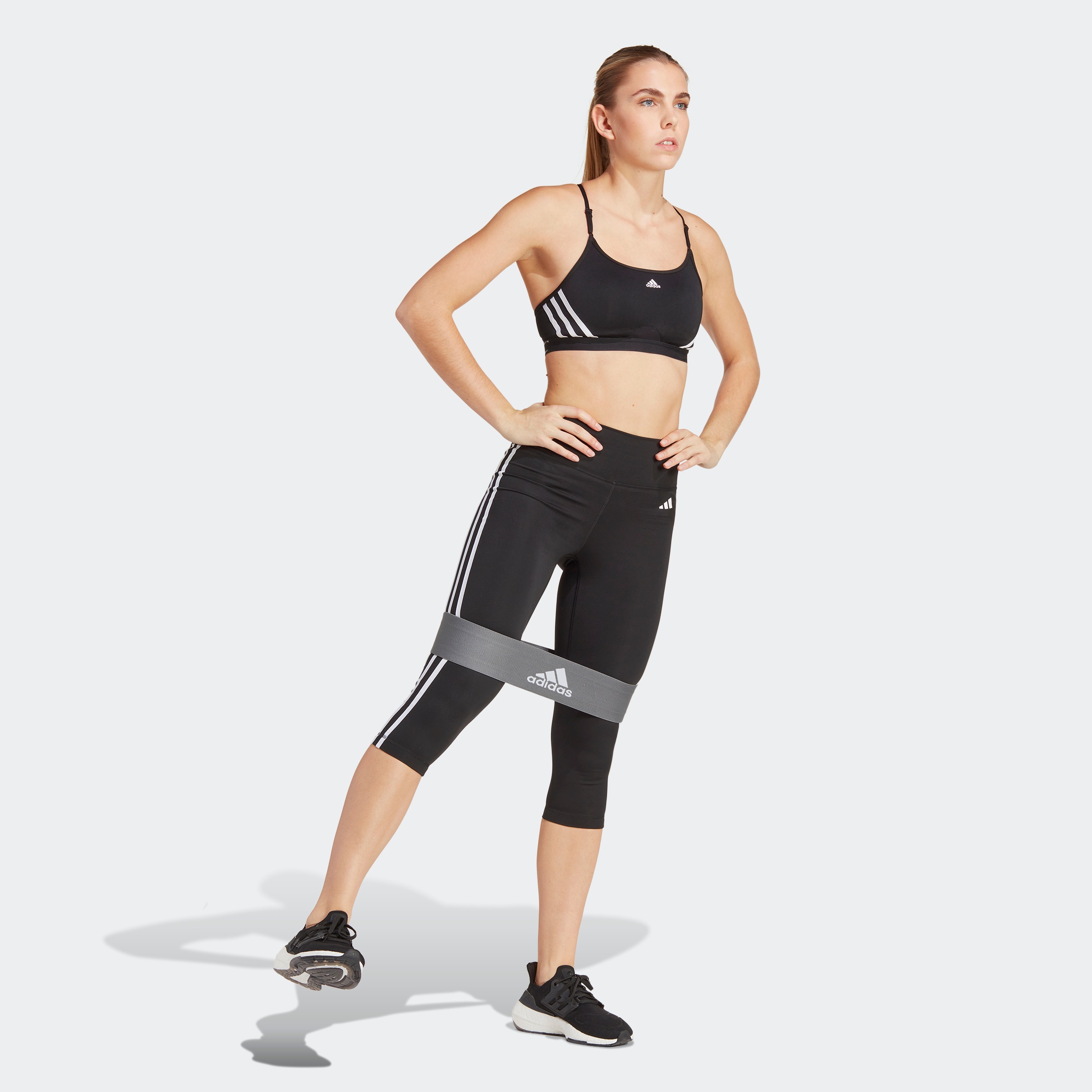 Thumbnail - adidas Performance Trainingstights "TRAIN ESSENTIALS 3STREIFEN HIGHWAISTED 3/4" Sportleggings, atmungsaktiv, schnell tro...