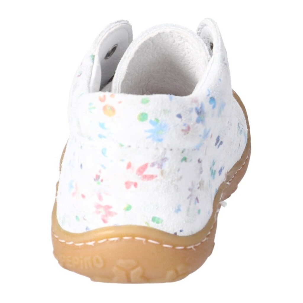 Schuhe Babyschuhe PEPINO by RICOSTA Lauflernschuh »Dots WMS Weiten Schuh Mess System«, mit herausnehmbarer Lederinnensohle weiß-