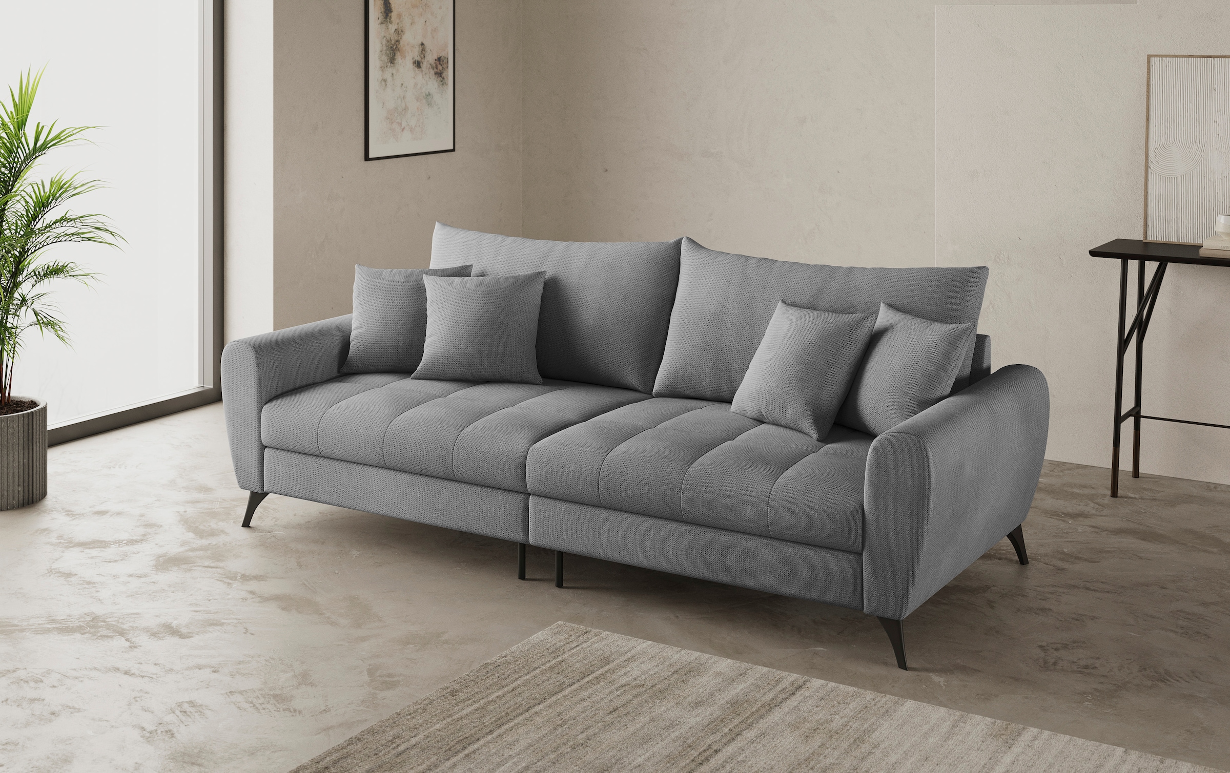 Mr. Couch Big-Sofa »Blackburn II«, Wahlweise mit Kaltschaumpolsterung bis 140 kg belastbar