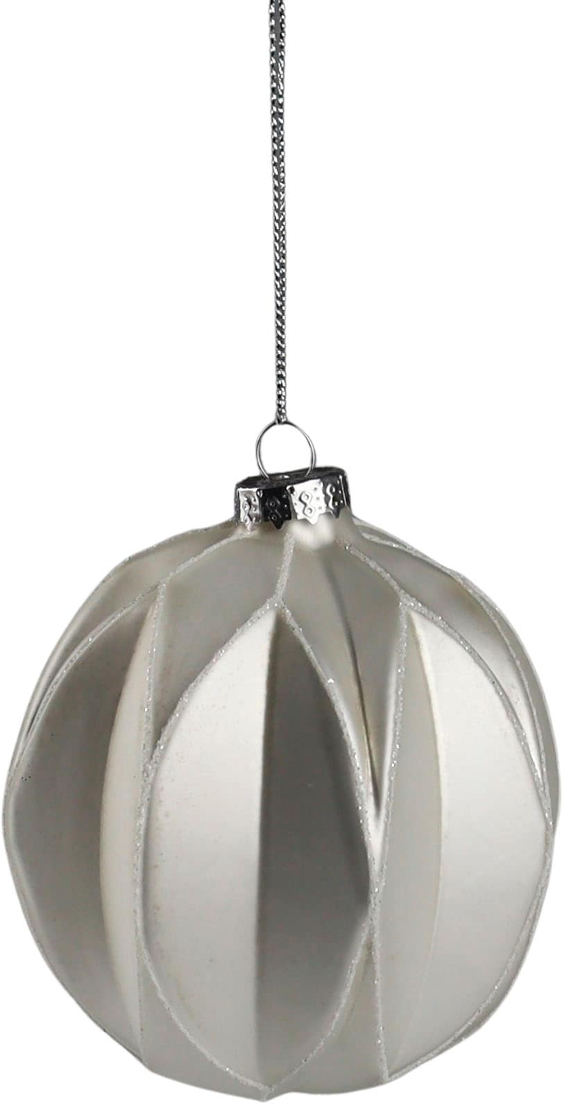 LeGer Home by Lena Gercke Christbaumschmuck "Christbaumkugel" aus weißem Glas, Ø 10cm, 6 Kugeln