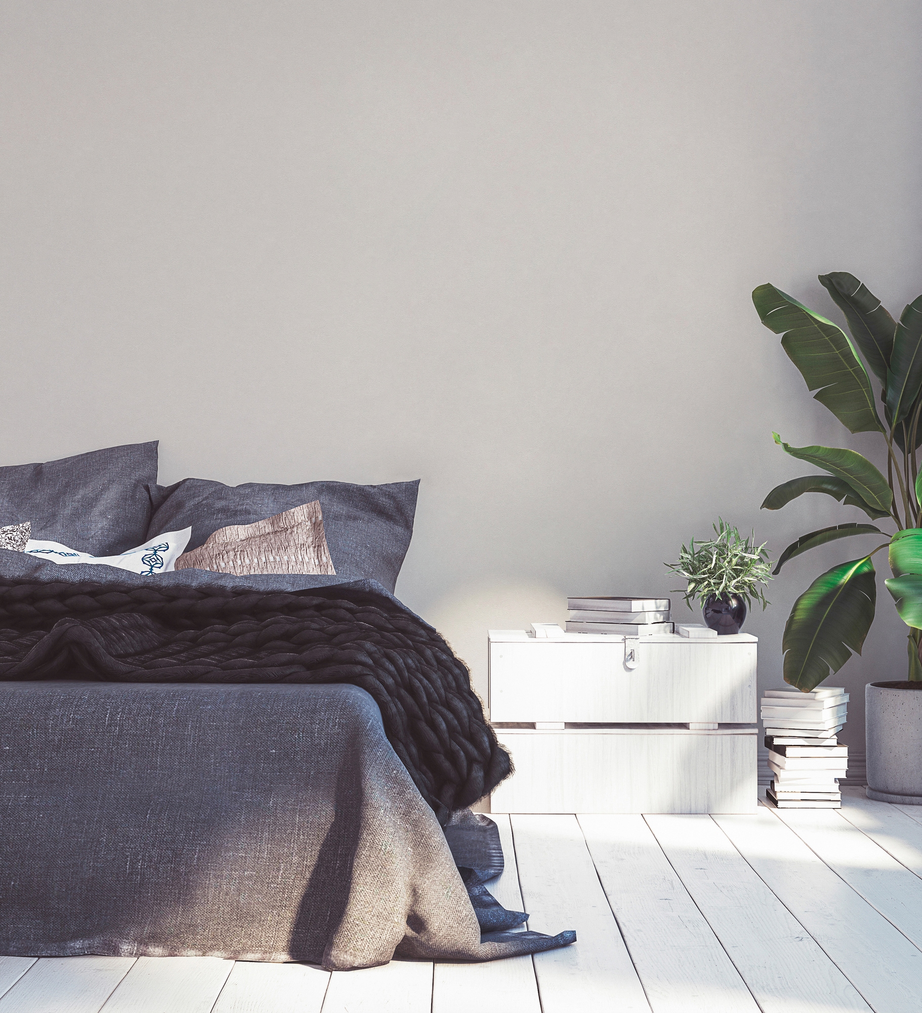 living walls Vliestapete »Industrial«, einfarbig-unifarben-uni, Uni Tapete einfarbig Tapeten Wohnzimmer Schlafzimmer Küche modern Büro