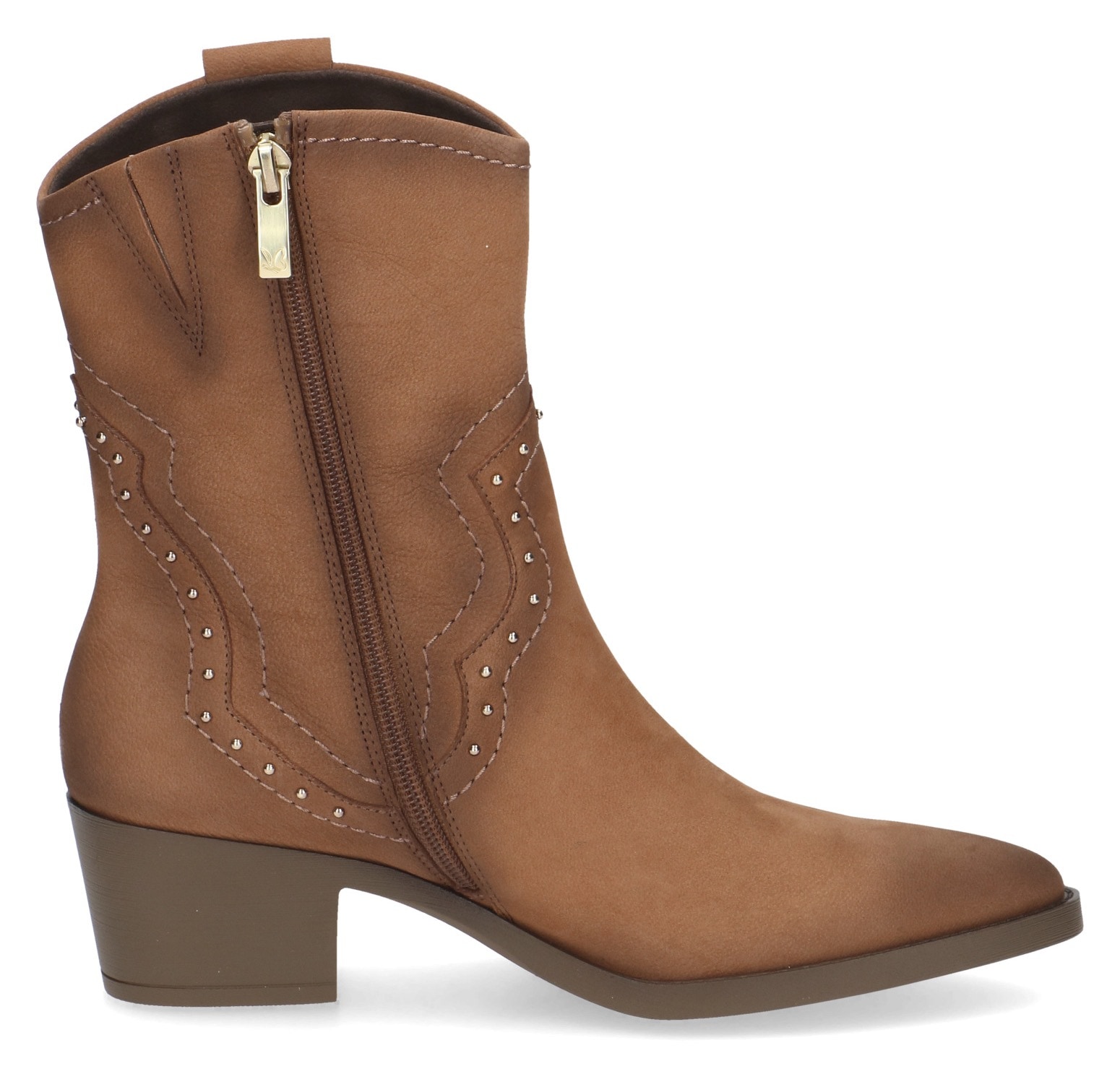 Caprice Cowboy Stiefelette, Blockabsatz, Westernstiefelettte, Westernboots mit Nieten verziert