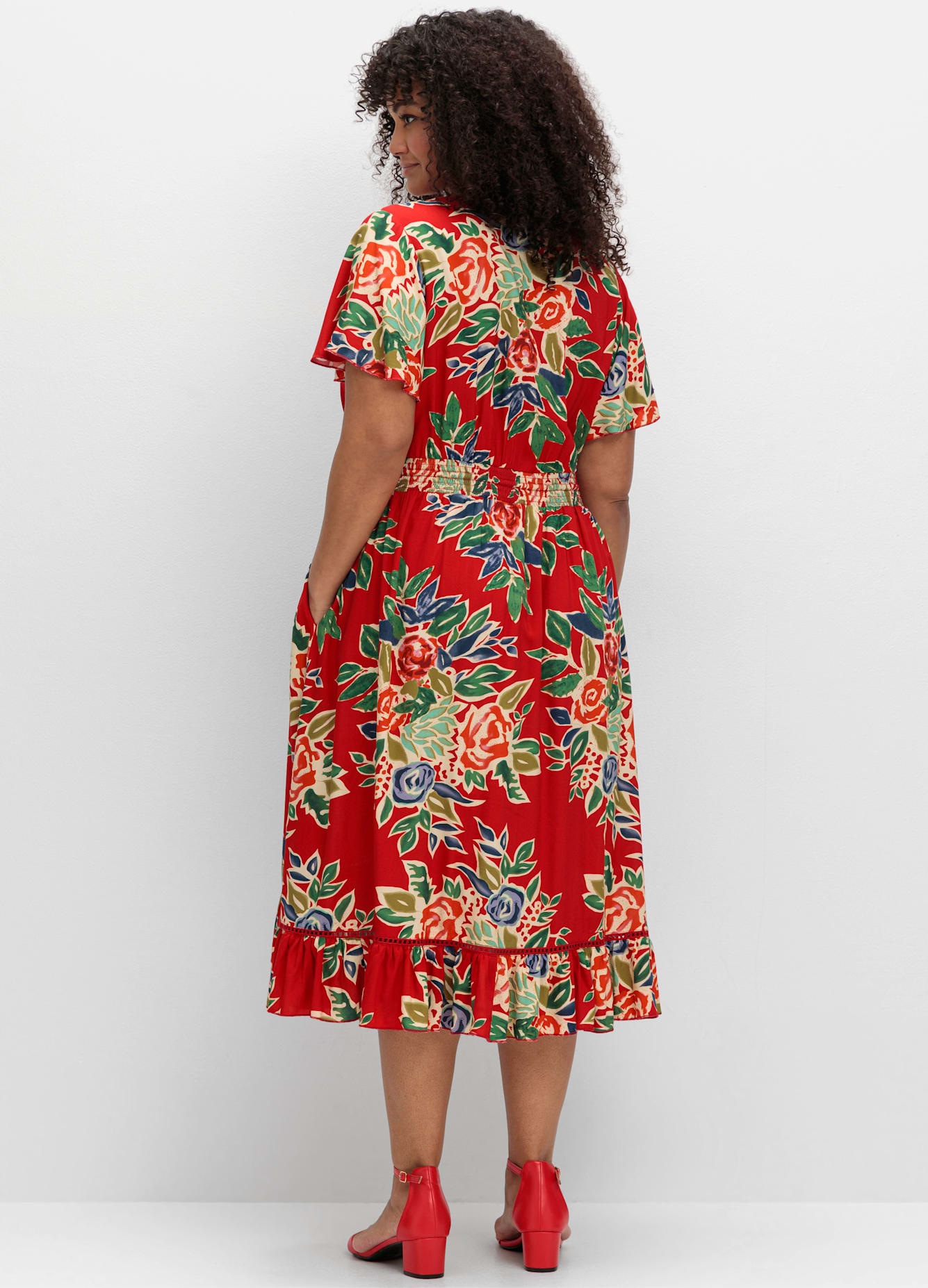 sheego by Joe Browns Druckkleid "Kleid" Eingrifftaschen günstig online kaufen