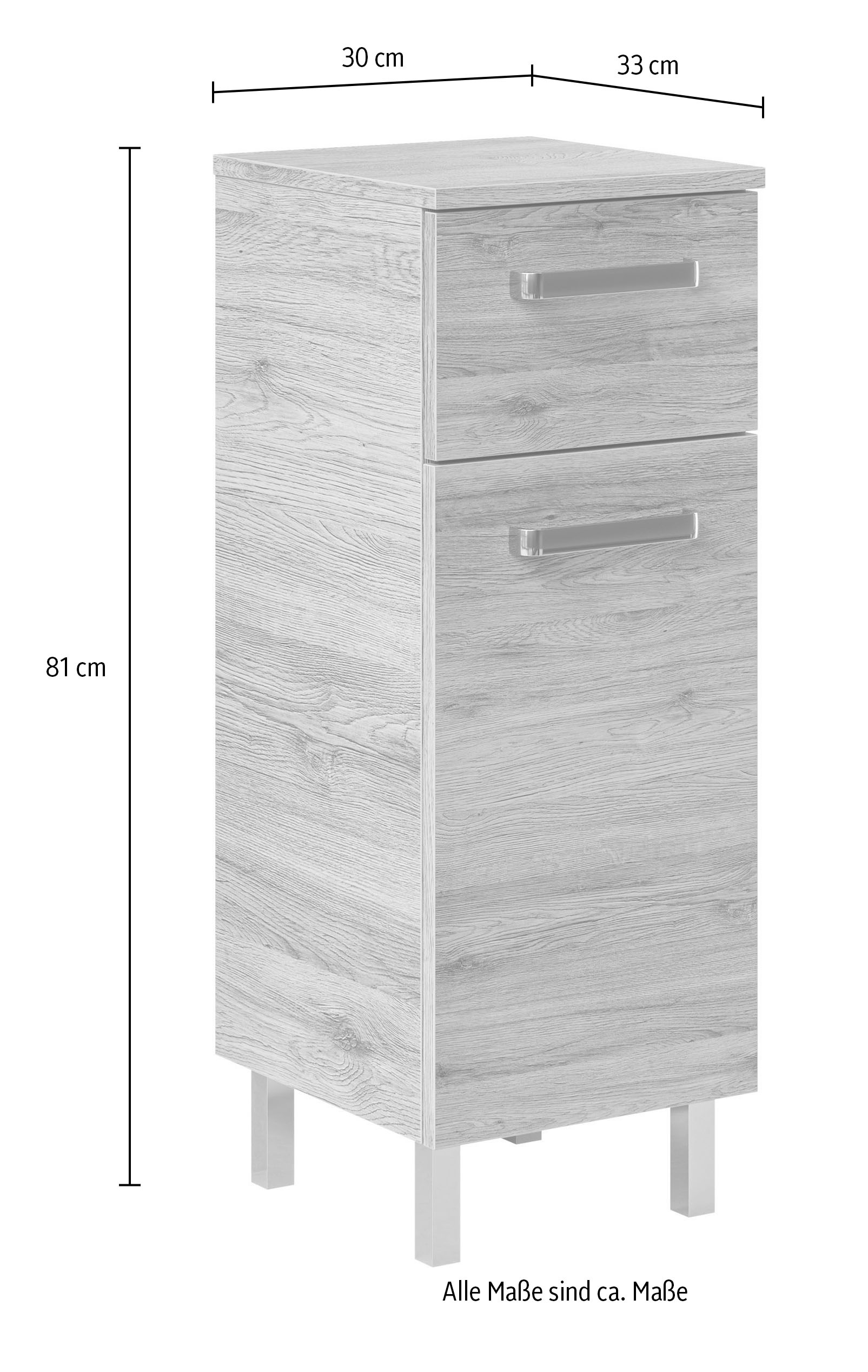 Saphir Unterschrank »mit 1 Tür und 1 Auszug«