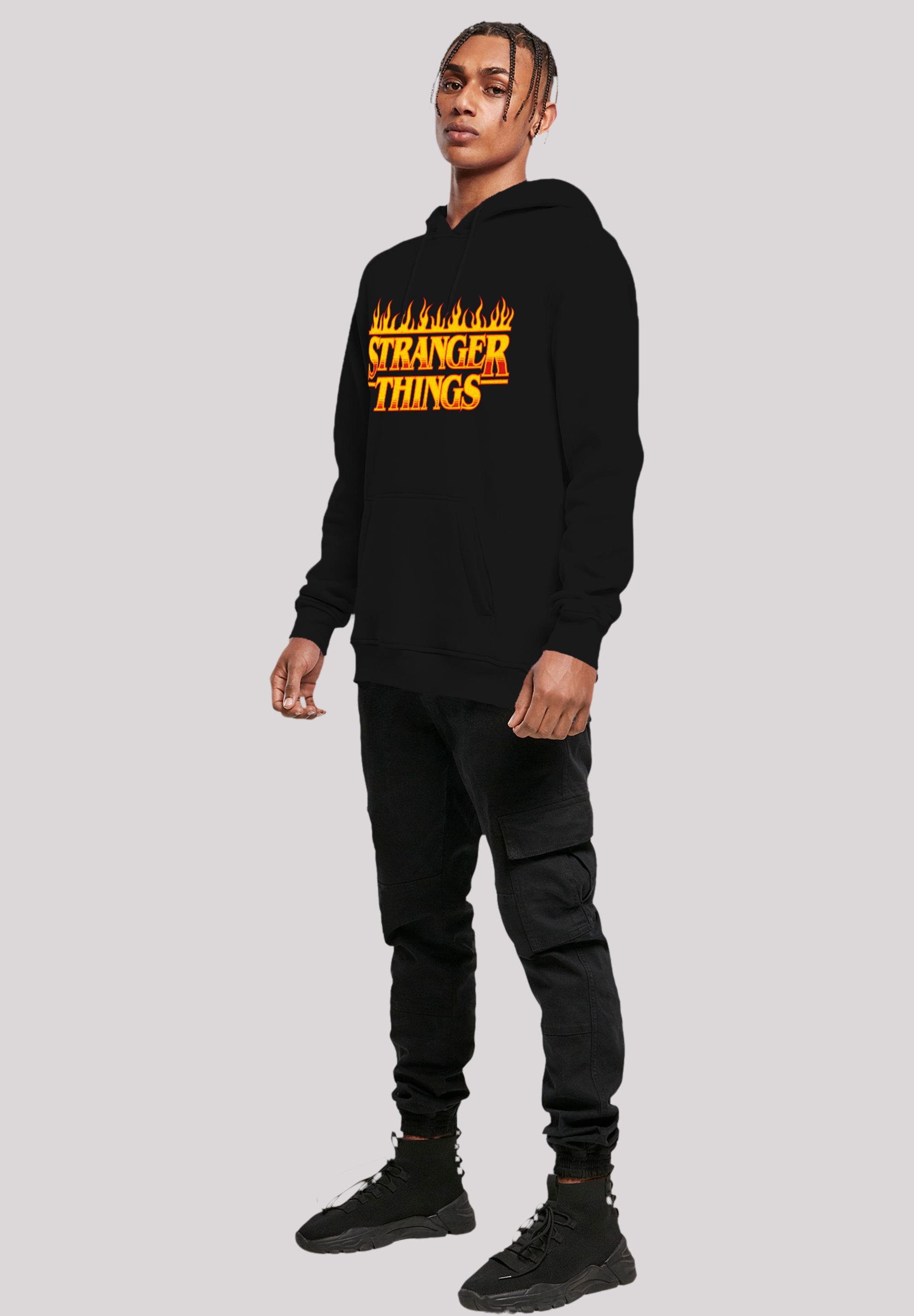 F4NT4STIC Kapuzenpullover »Stranger Things Fire Logo Women Netflix TV Series«, Premium Qualität