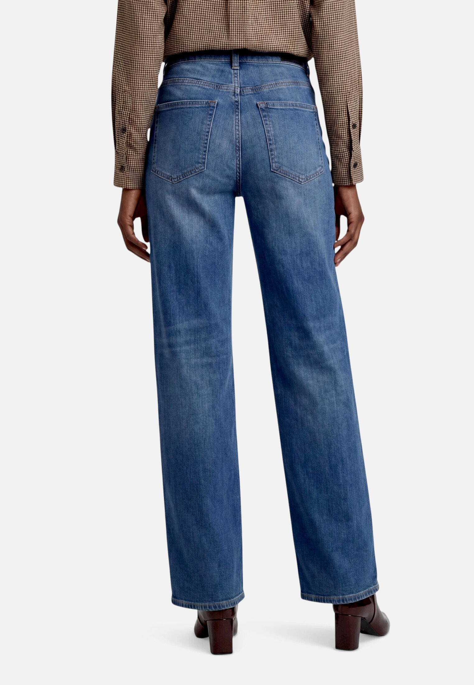 Zero Bequeme Jeans »Damen Wide Leg Jeans Style Witney«