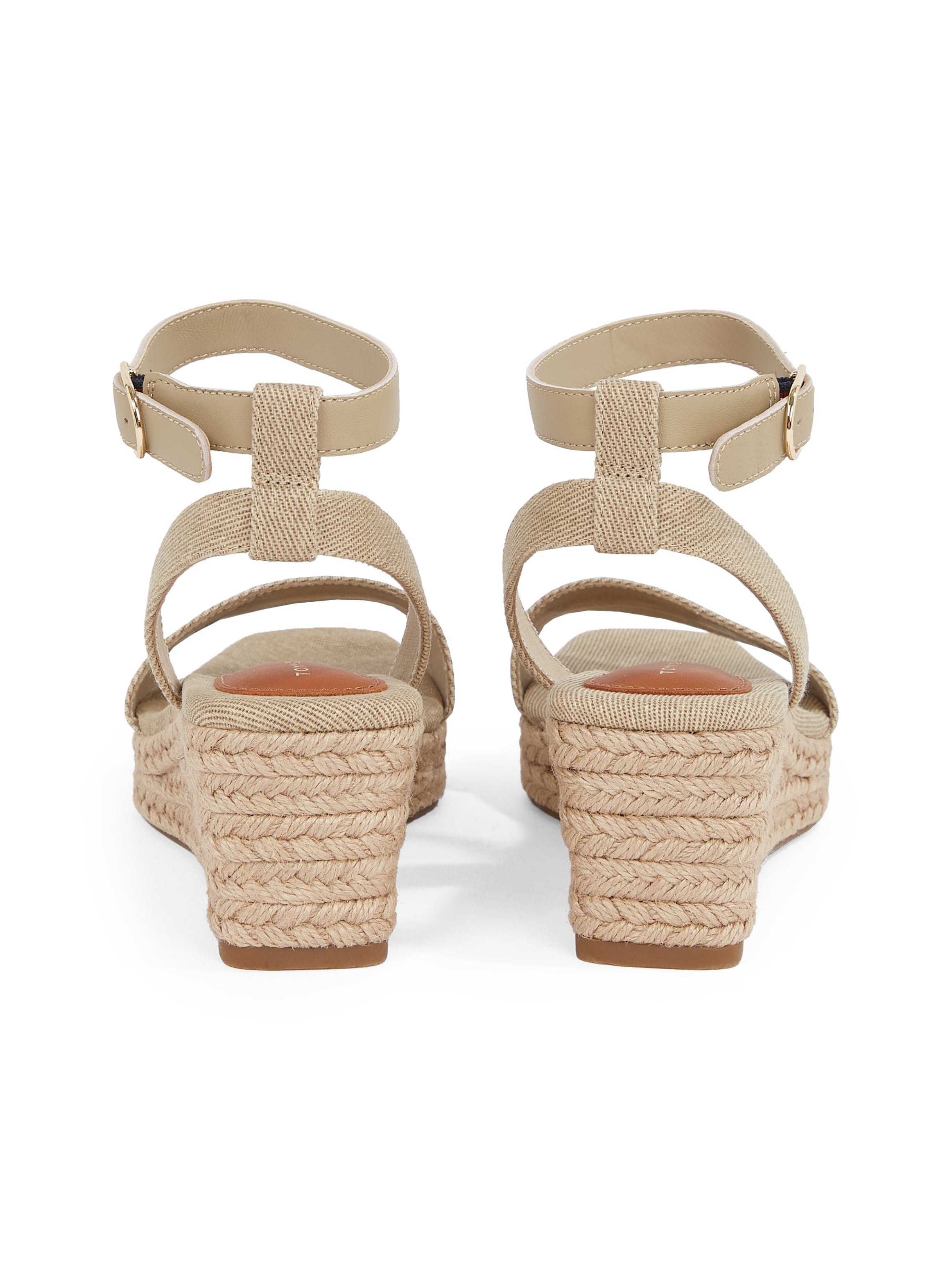 Tommy Hilfiger Keilsandalette »TOMMY HILFIGER ESPAD MID WEDGE«, Riemchensandale, Sommerschuh mit verstellbarer Schnalle