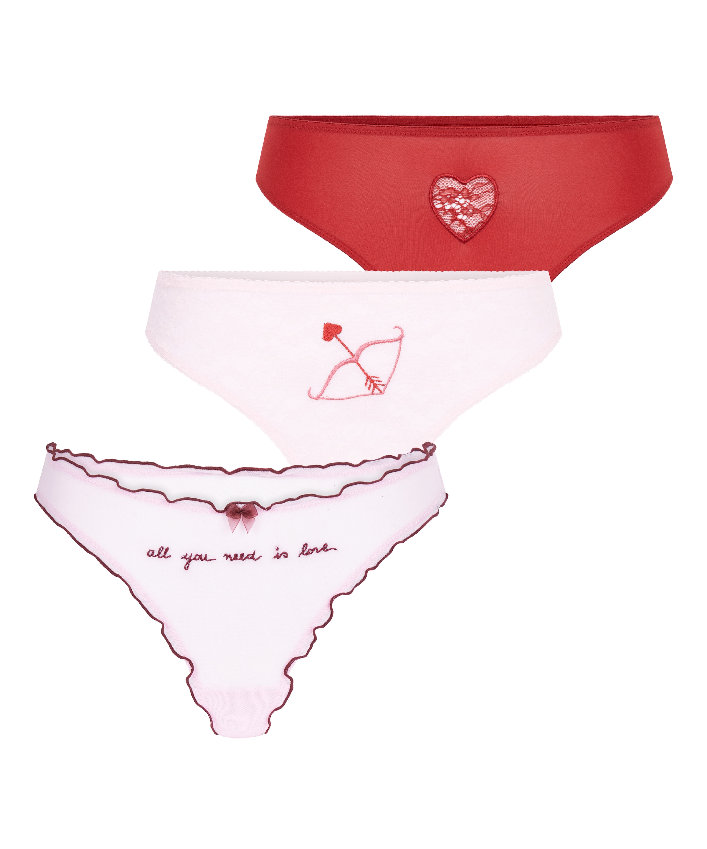 Hunkemöller String »Valentins-String 3er-Pack Geschenkset«