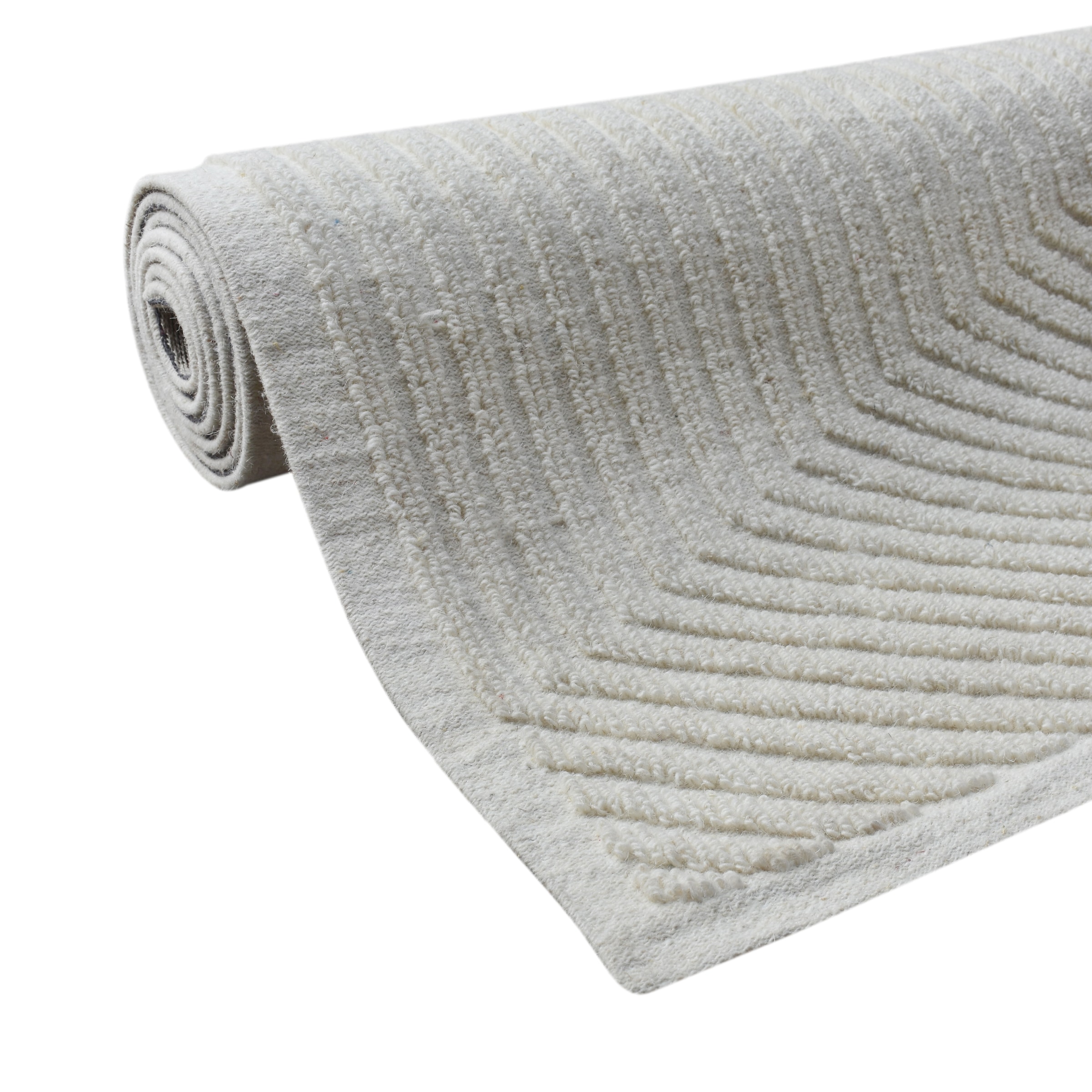 my home Wollteppich »Sola,  Wolle, Hoch-Tief-Struktur, maschinell gewebt« rechteckig 12 mm Höhe einfarbig, Wolle, Teppich, Wohnzimmer, Schlafzimmer, Esszimmer