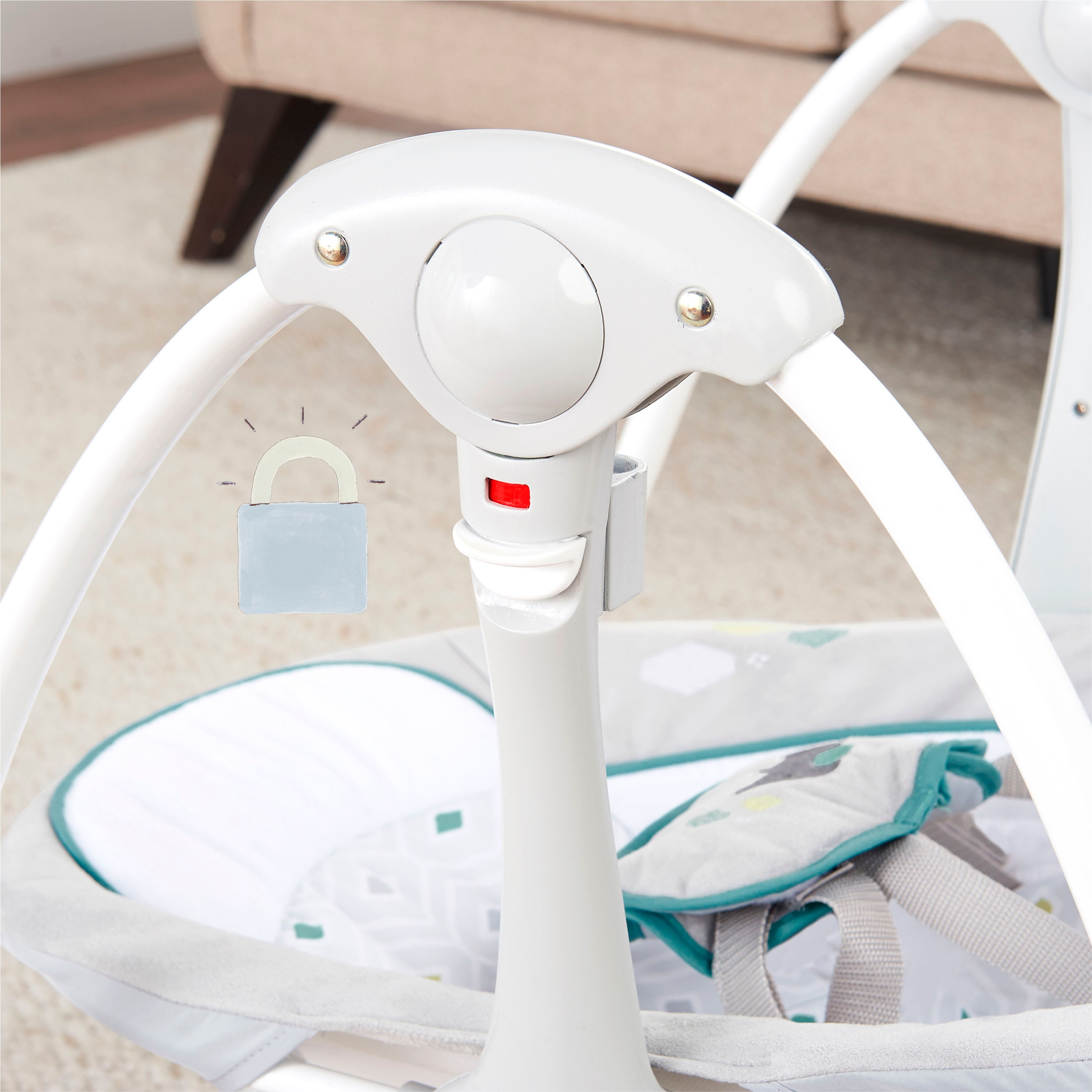 ingenuity Babyschaukel »ConvertMe Swing-2-Seat Portable Swing - Nash«, mit automatischer Schaukelfunktion und Sound-Effekt