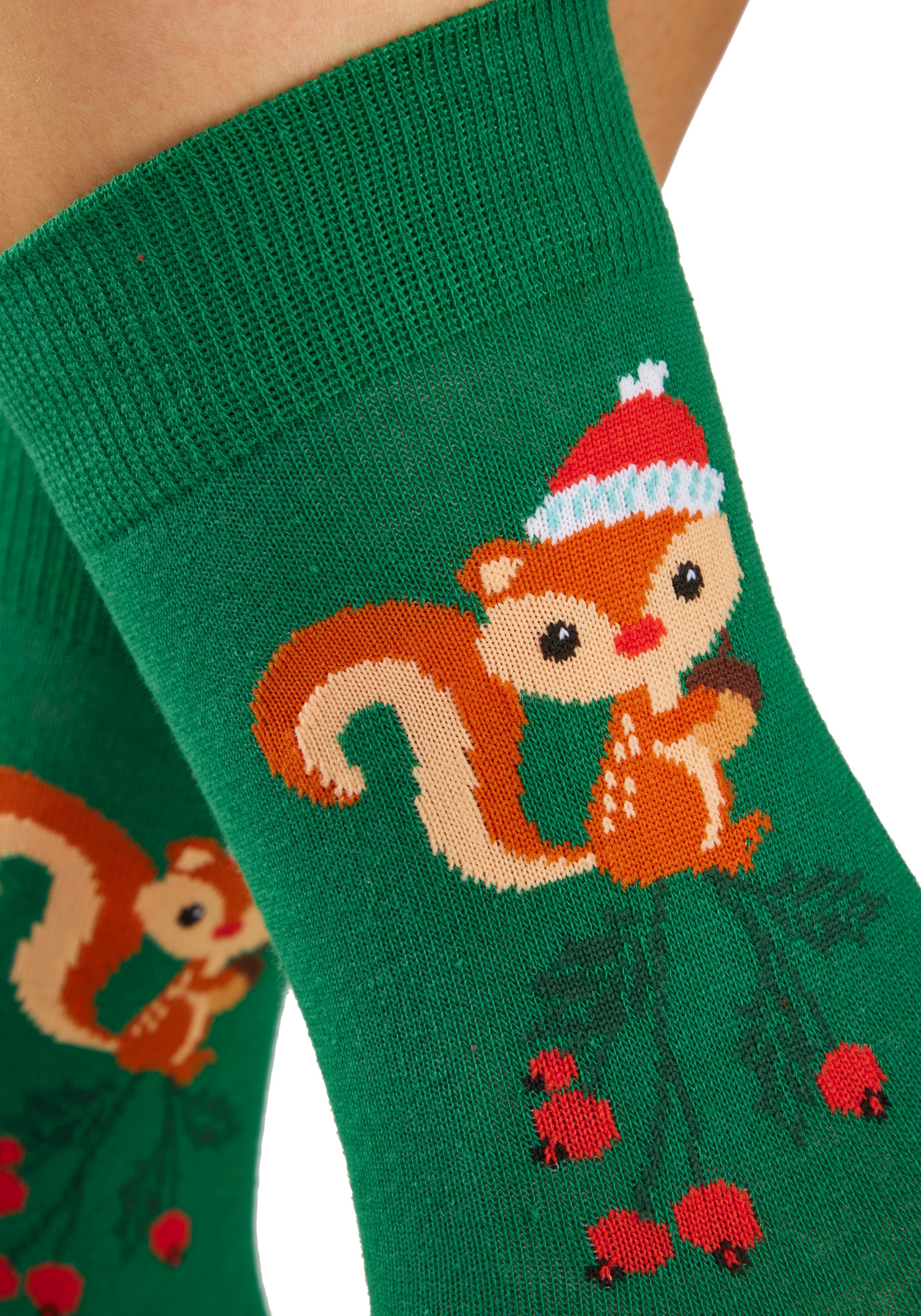 H.I.S Freizeitsocken »Damen Weihnachtssocken« Packung, 3 Paar tlg. mit lustigen Motiven