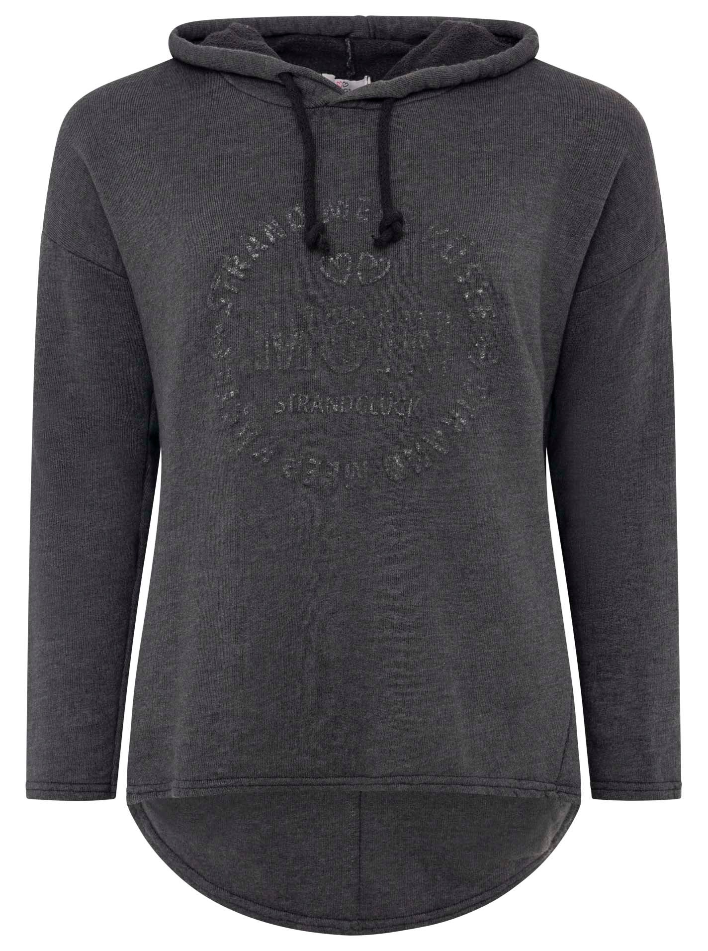 Zwillingsherz Hoodie ""Moin"", Kapuze, Kordelzug, Langarm, maritimer Schrif günstig online kaufen