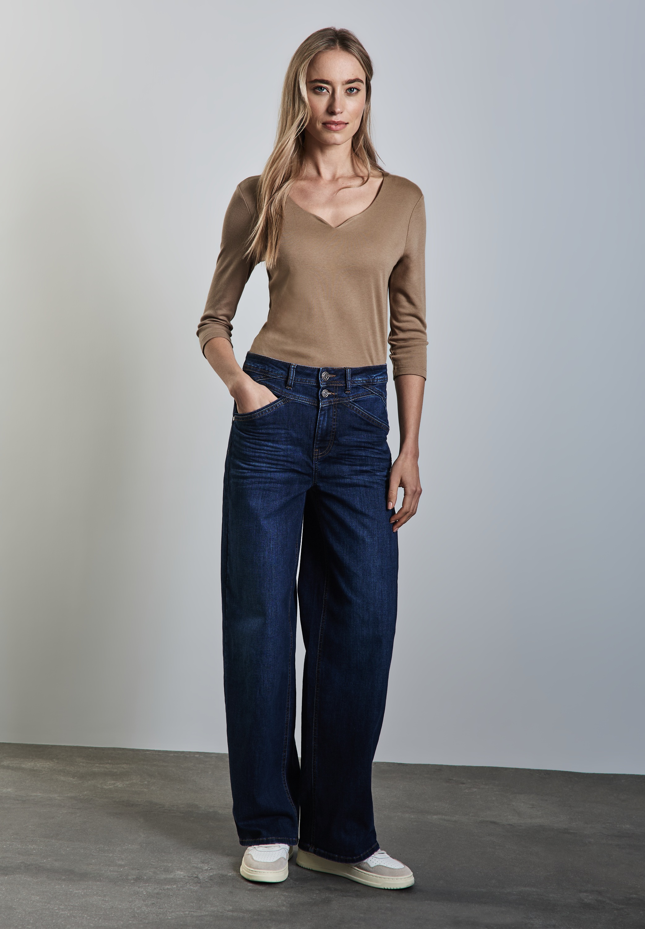 STREET ONE 3/4-Arm-Shirt, mit 3/4 Ärmeln