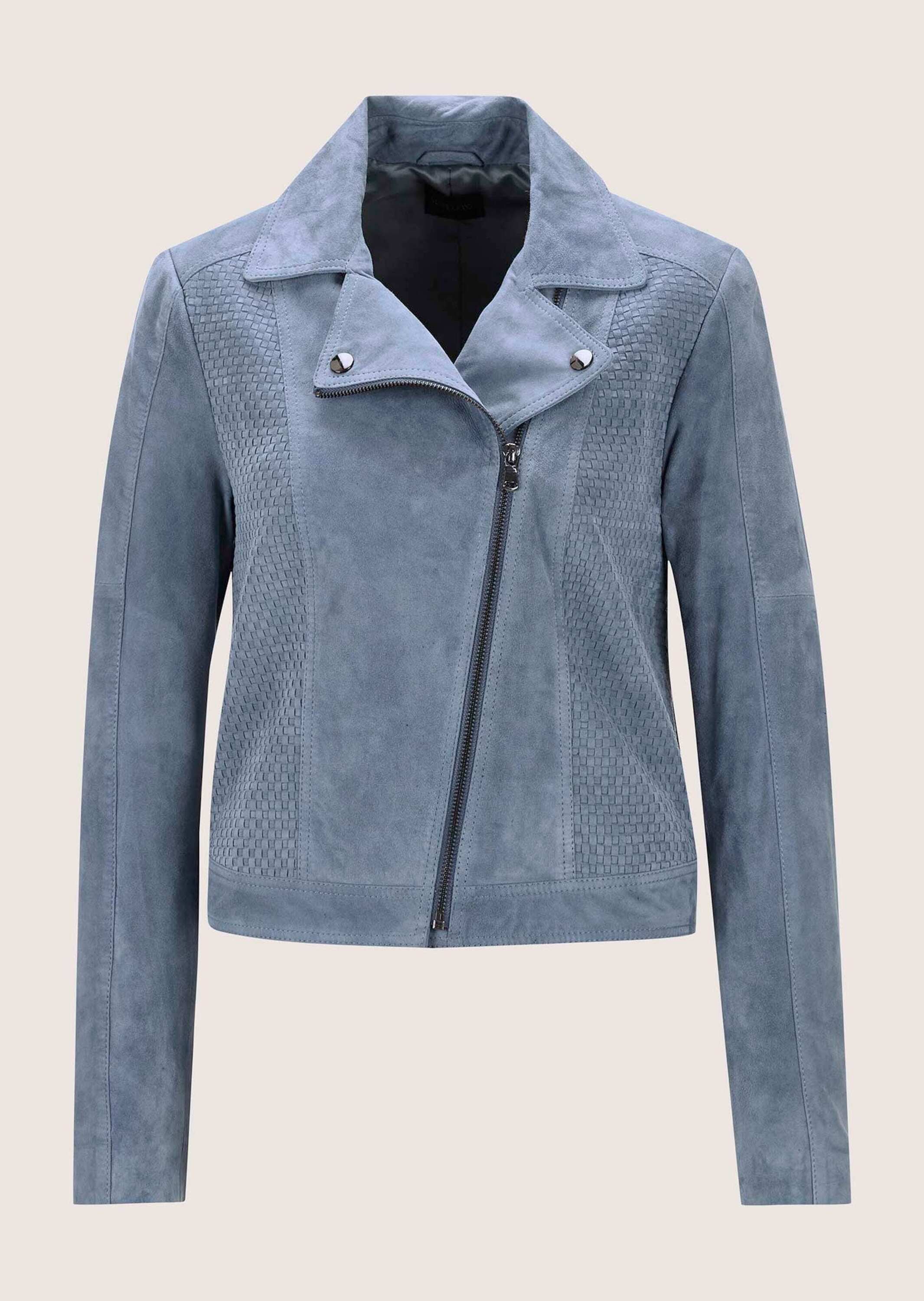 MADELEINE Lederjacke "Lederjacke Kurze Bikerjacke aus softem Ziegenvelours" günstig online kaufen