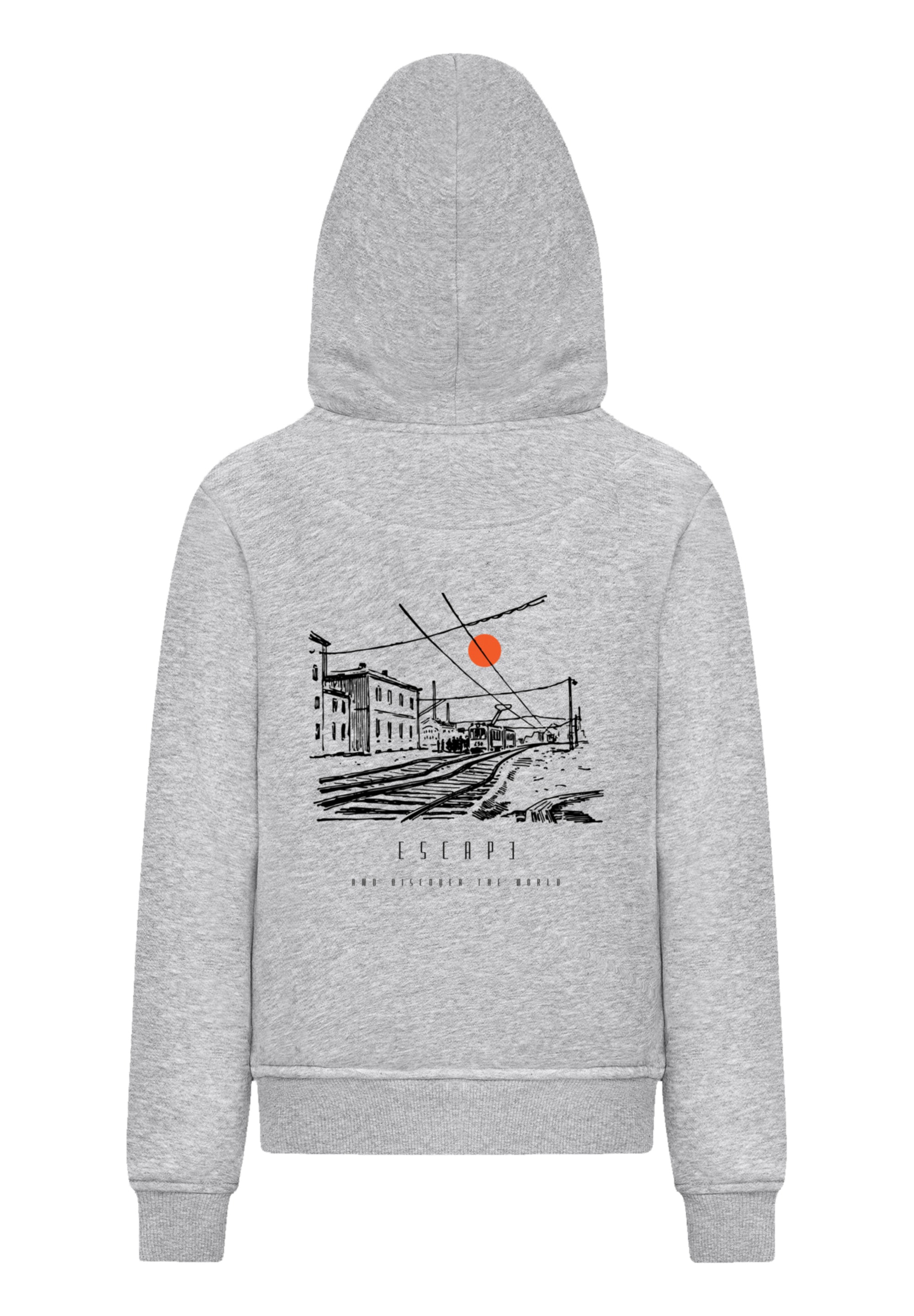 F4NT4STIC Kapuzenpullover »Escape Discover the World Town Train Station«, Premium Qualität, ESCAPE Collection