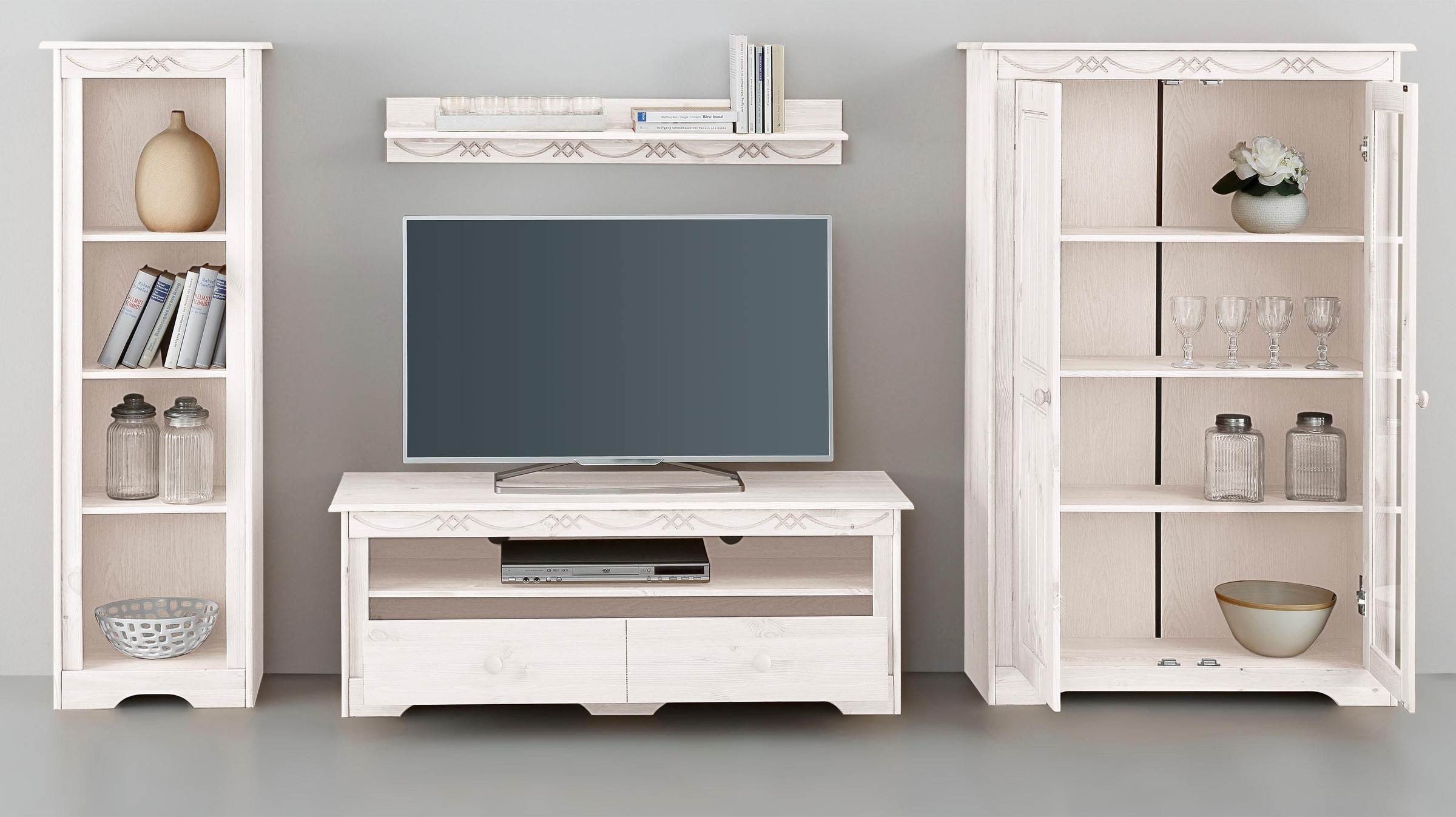 Home Affaire Wohnwand Sofia Set 4 Tlg Moebel Suchmaschine Ladendirekt De