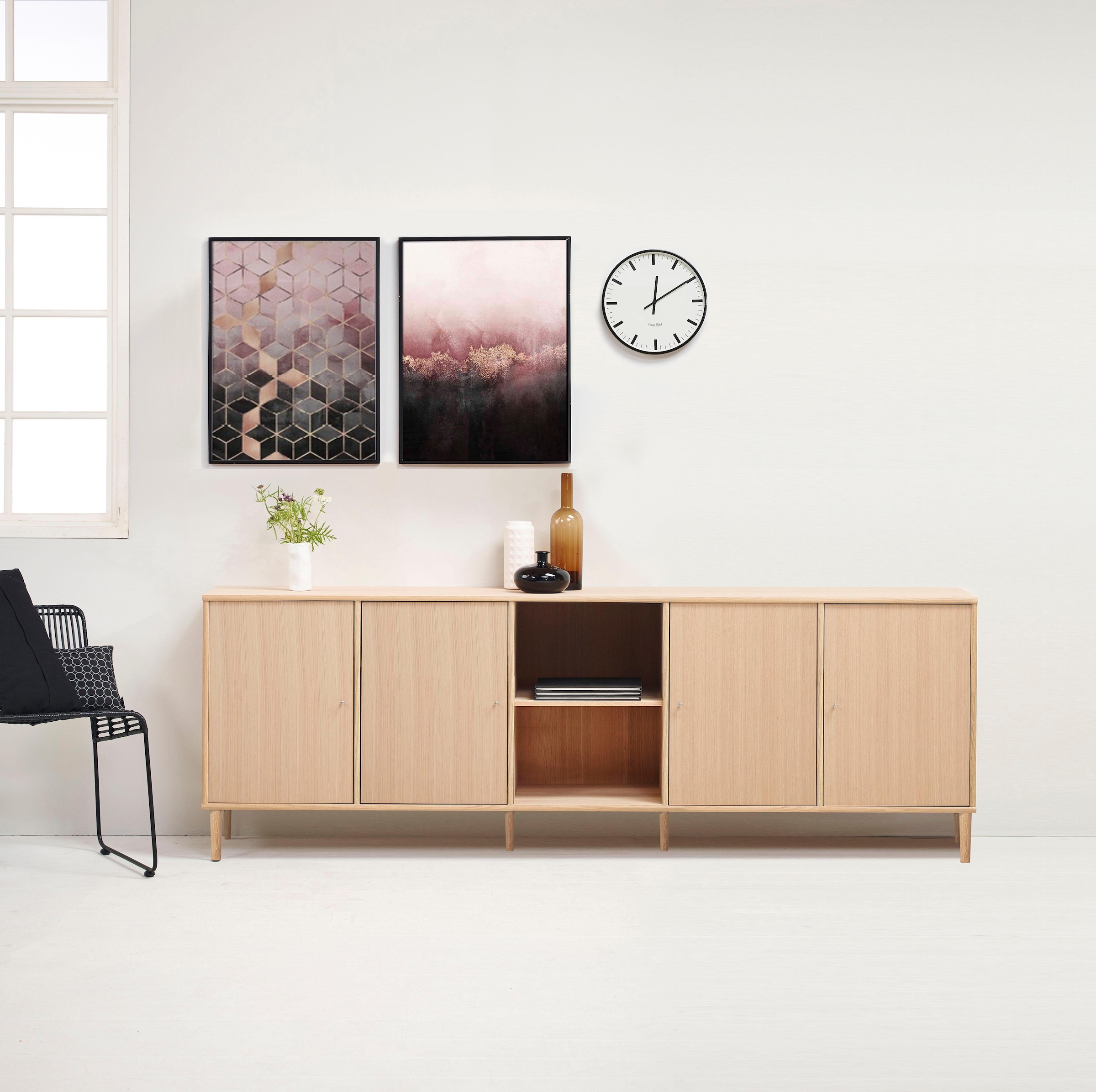 Hammel Furniture Sideboard "Mistral, Hochwertig Schrank, hängend/stehend montierbar", mit Türen, B: 220 cm, anpassungsba