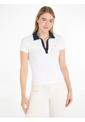 Poloshirt »TJW SLIM CONTRAST V SS POLO EXT«, mit kontrastfarbenem Polokragen